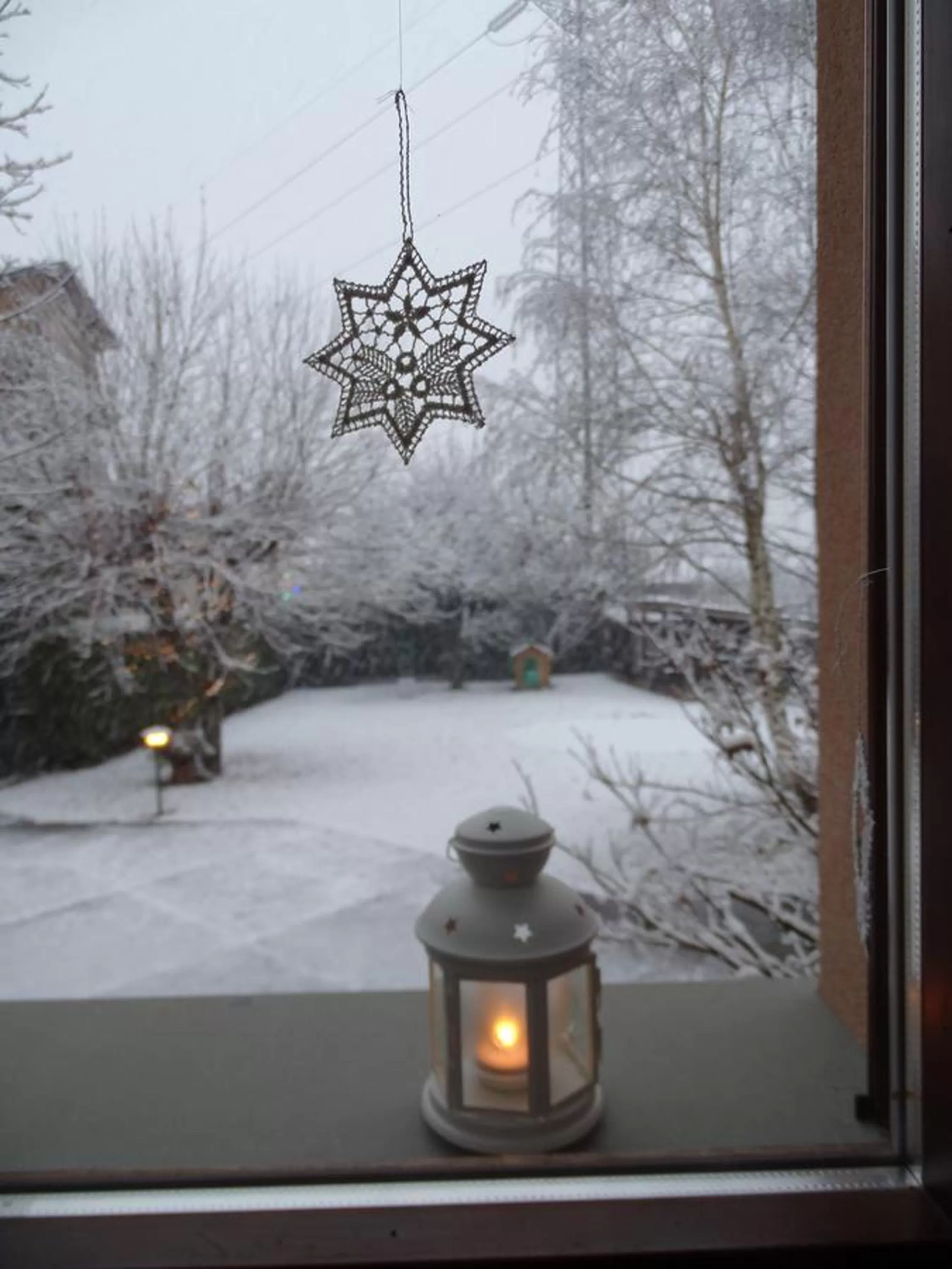 Garden view, Winter in La casa di Clara