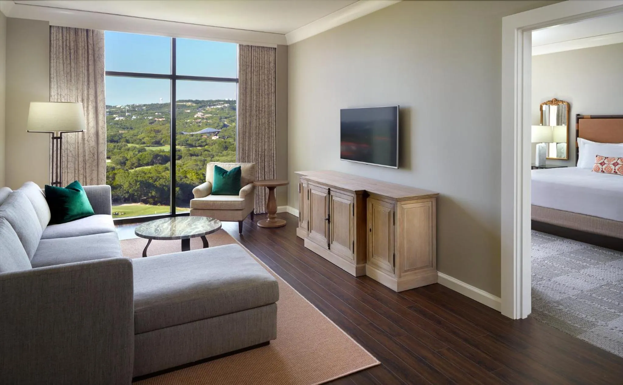 Photo of the whole room, Bed in Omni Barton Creek Resort and Spa Austin