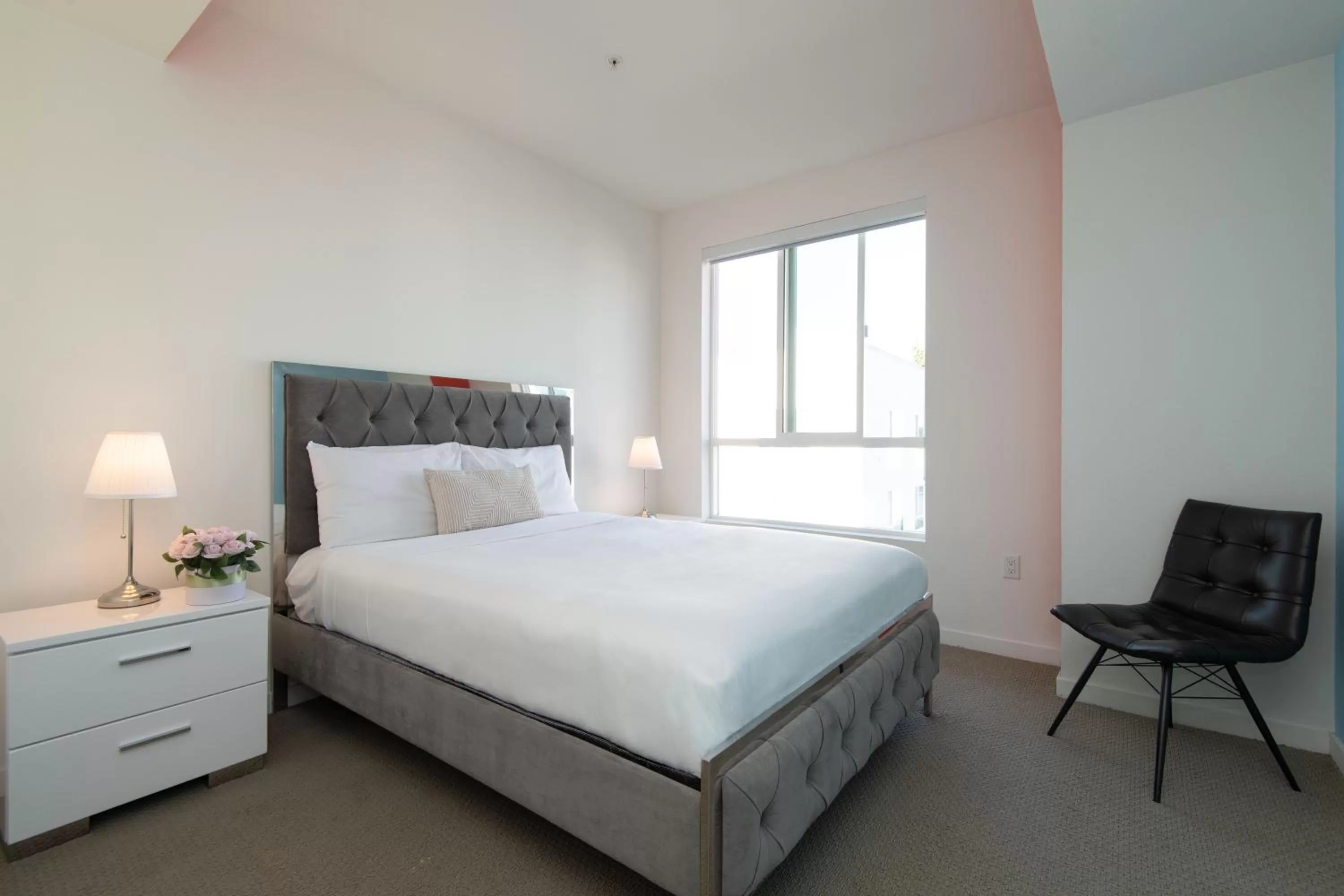 Bed in Modern Apartment Rentals