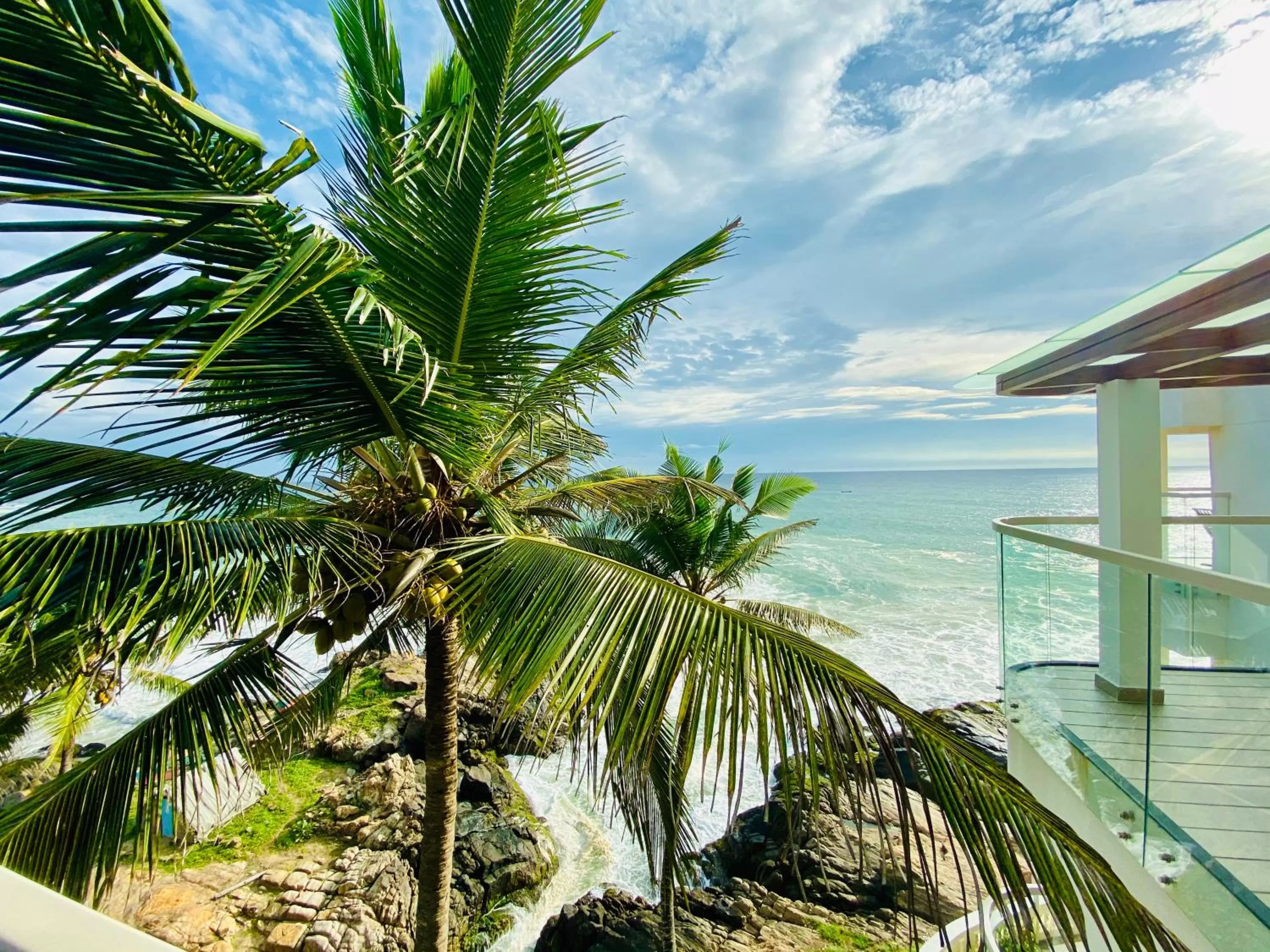 Balcony/Terrace in Rockholm at the Light House Beach