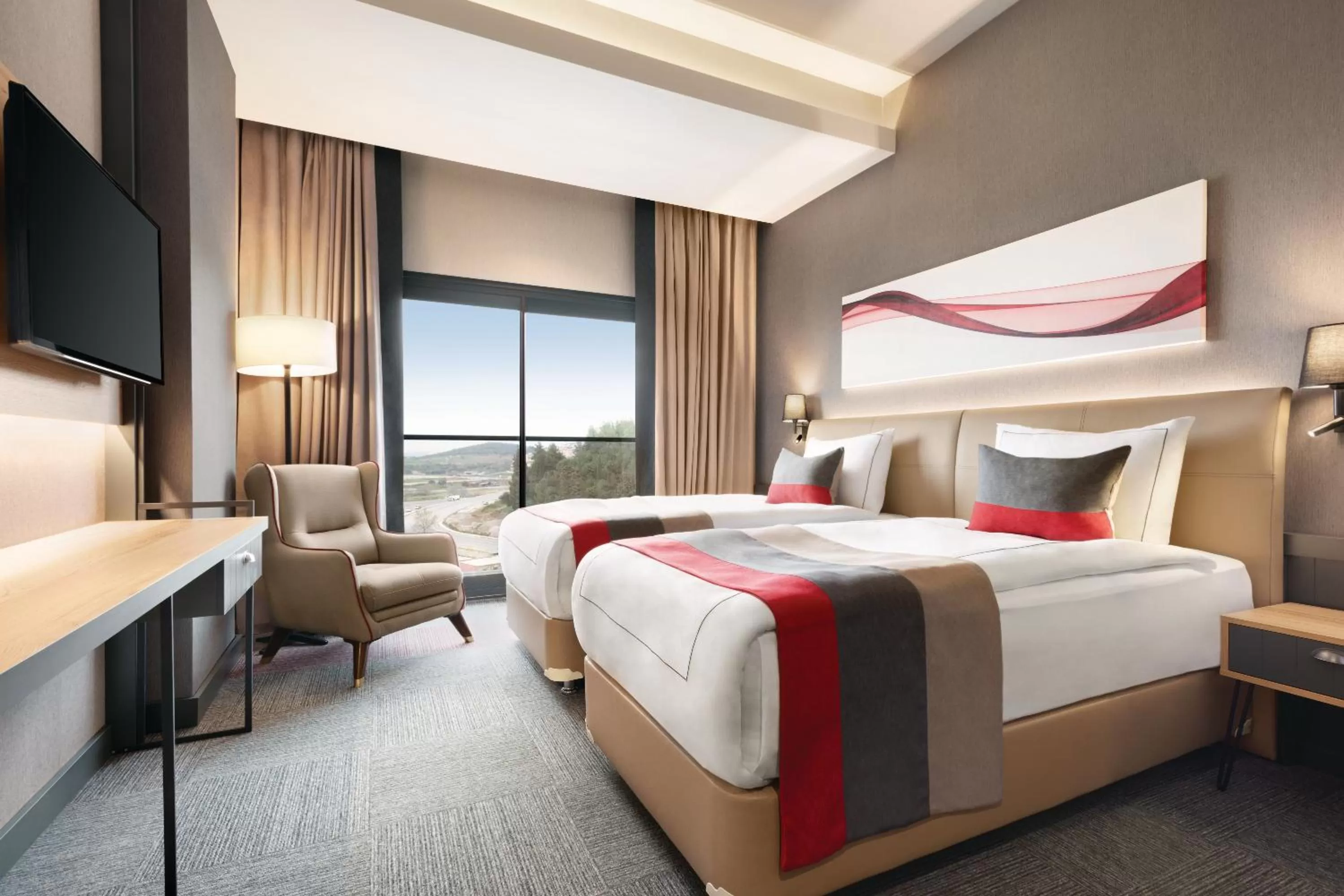 Bedroom, Bed in Ramada By Wyndham Tire