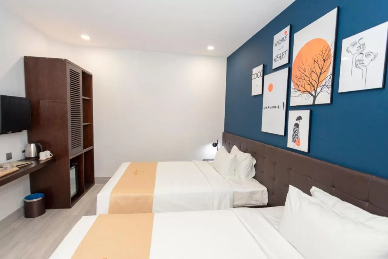 Bed in La Casa Tuy Hòa