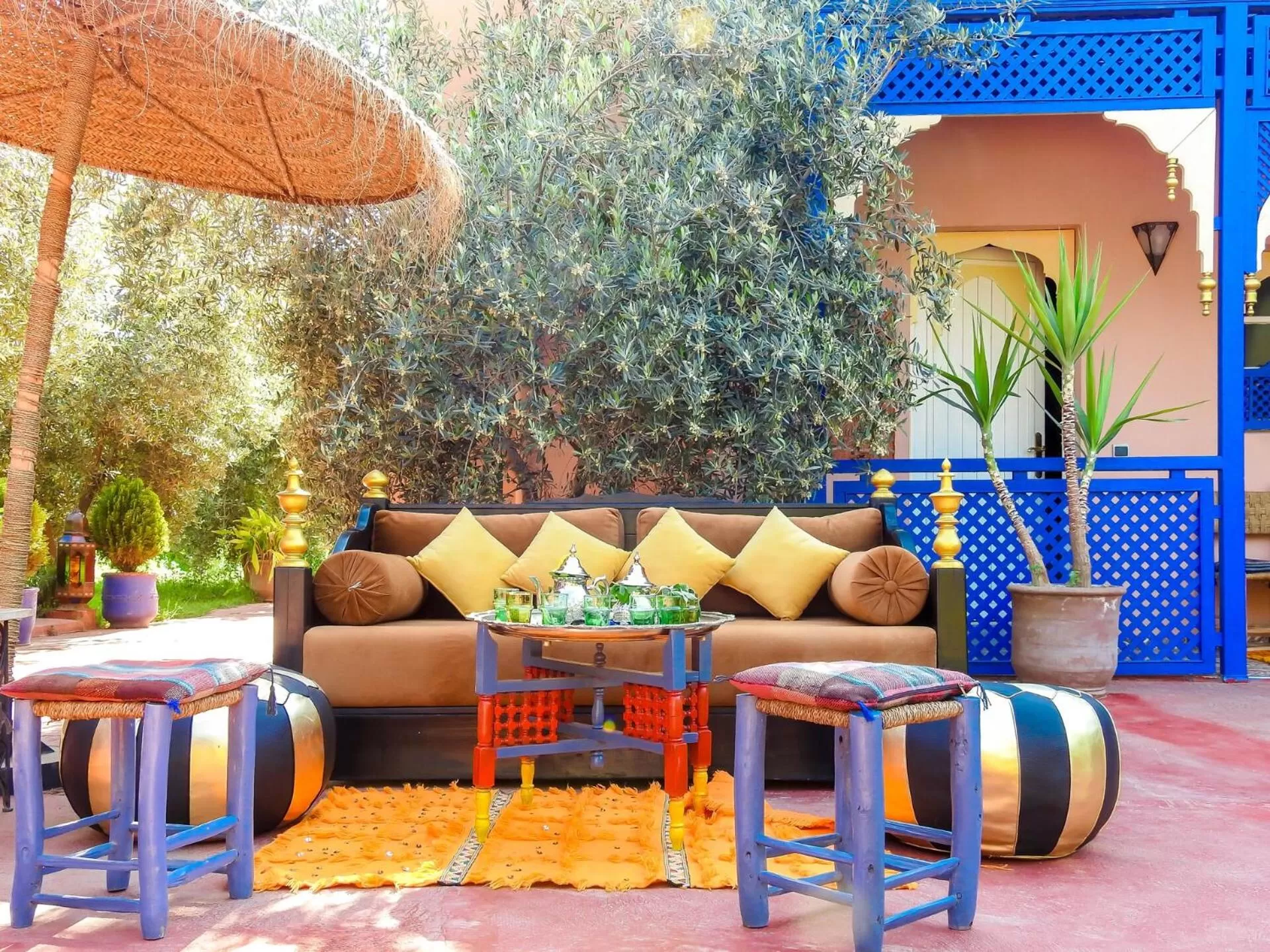 Patio in Le Bleu House