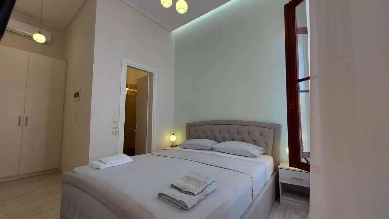 Bedroom, Bed in Theasis Athens