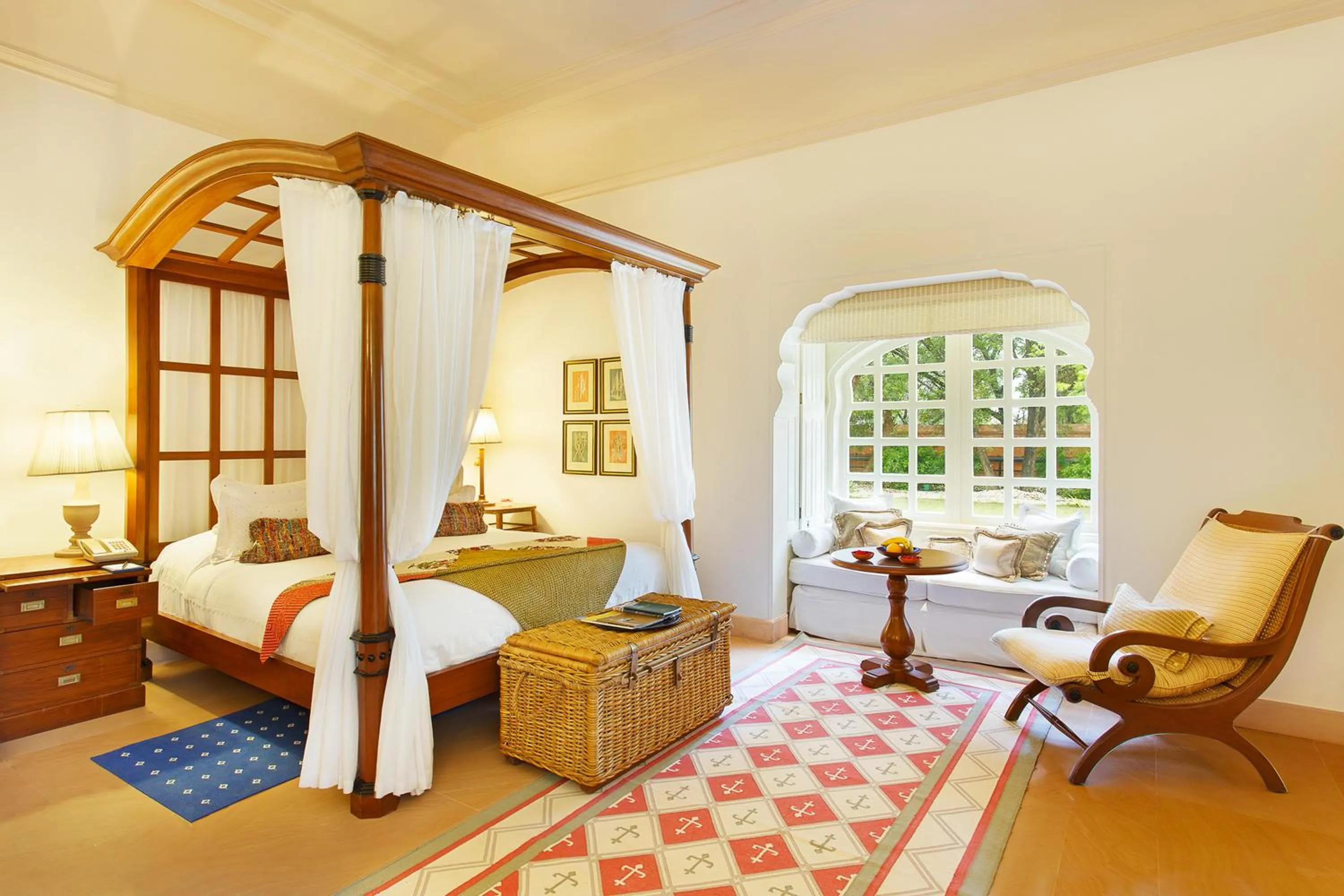 Bedroom, Bed in The Oberoi Rajvilas Jaipur