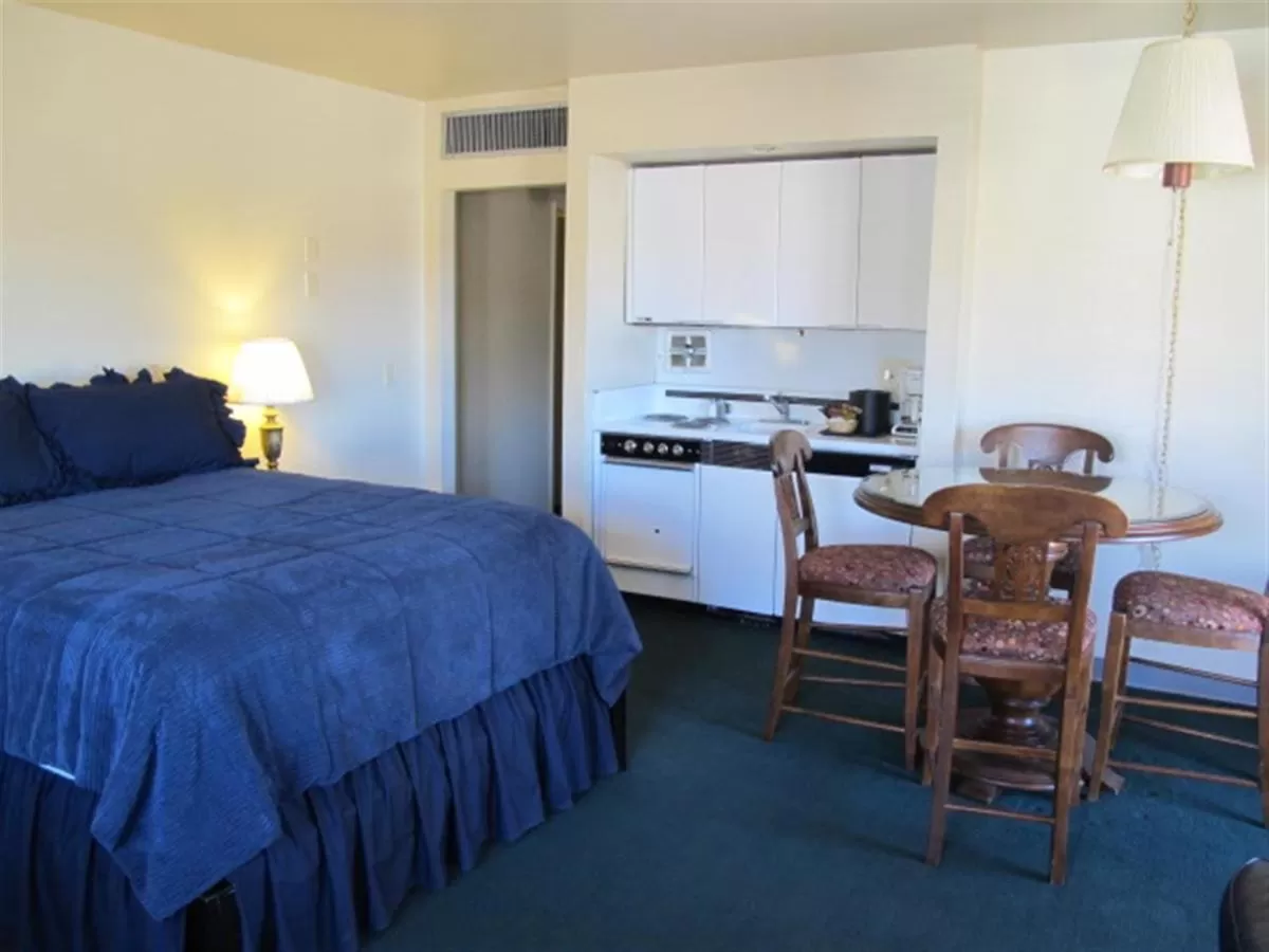 Bed in Stage Stop Inn