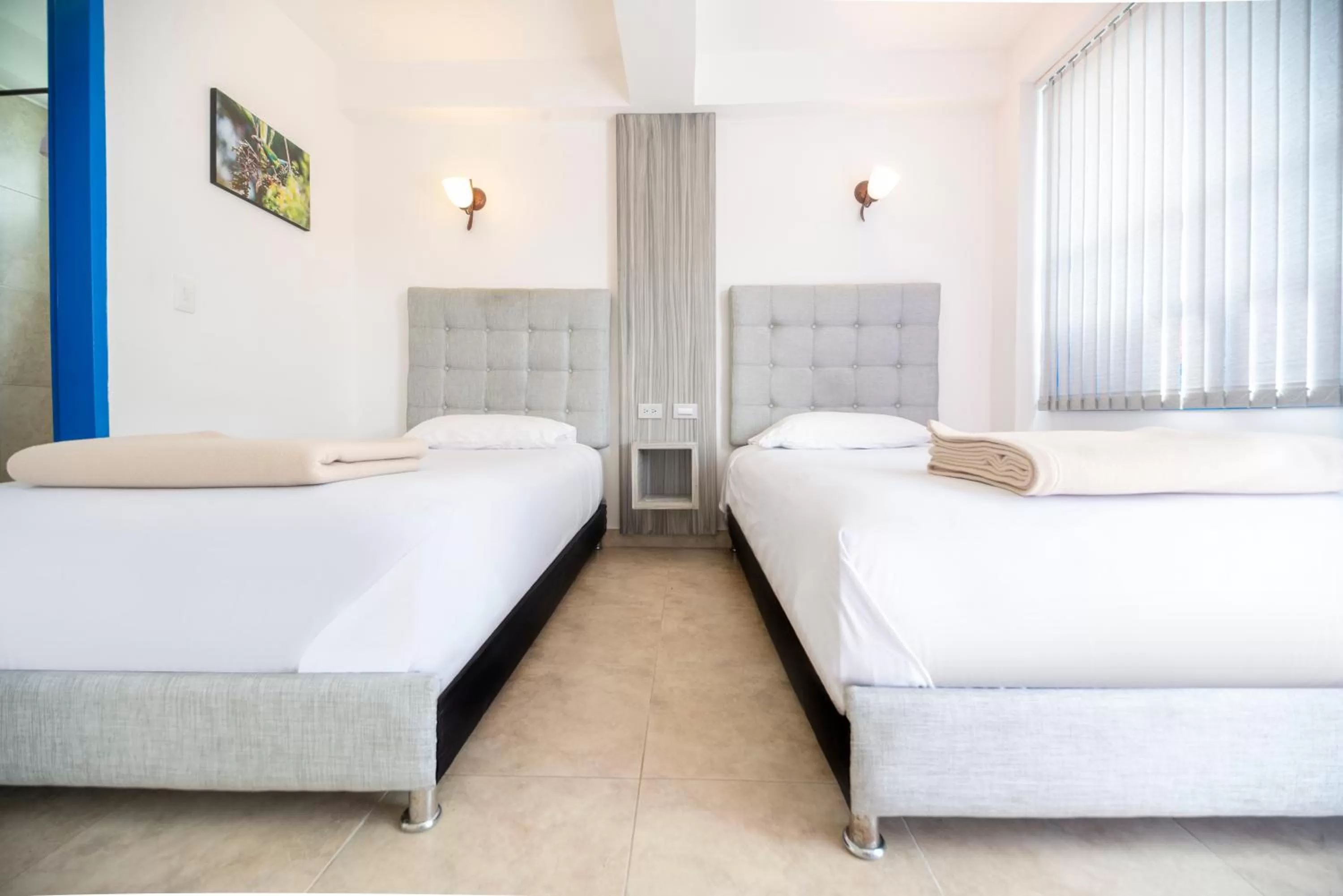 Bed in Hotel El Jardin