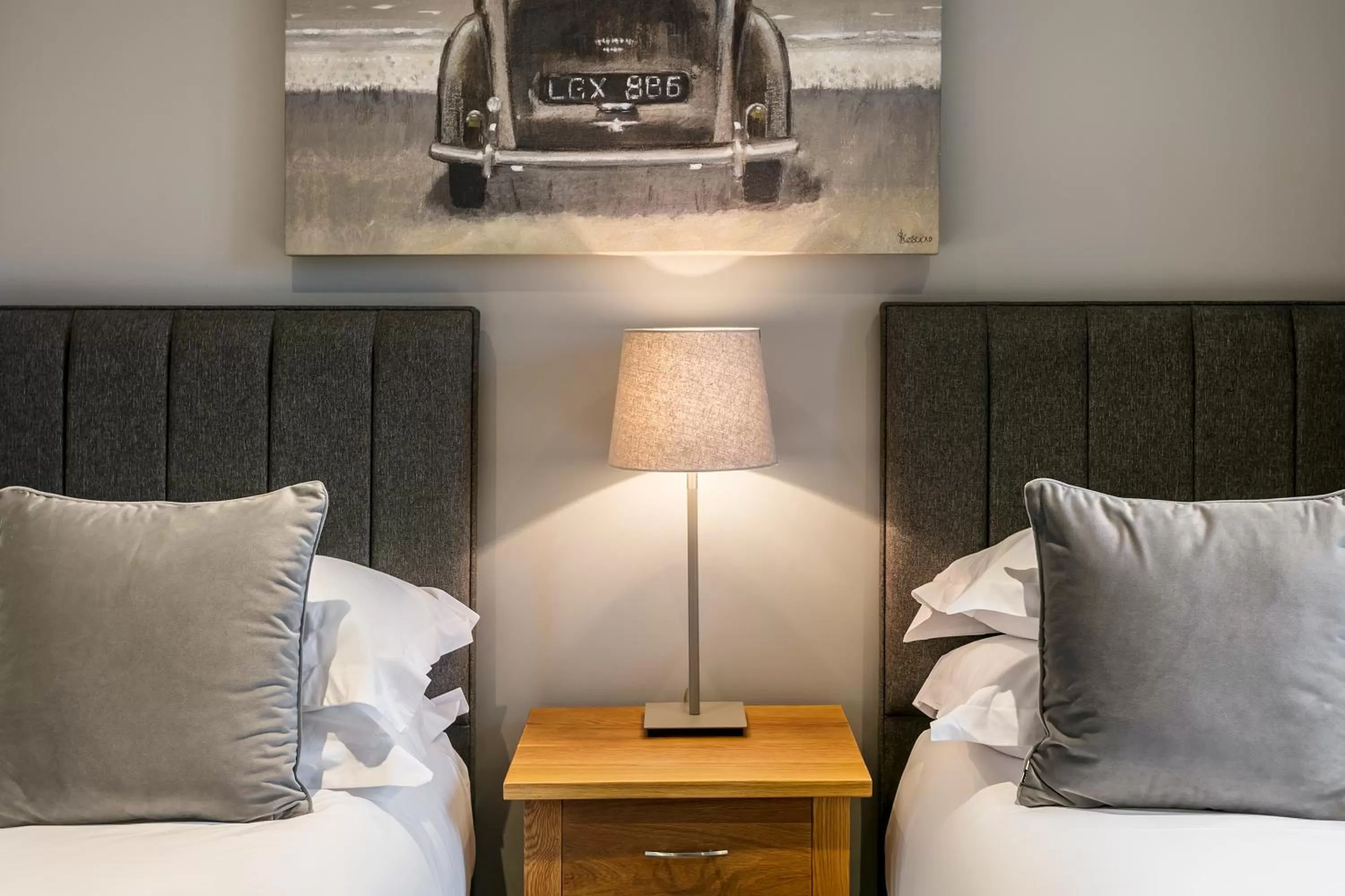 Bedroom, Bed in The Lodge @ Carus Green