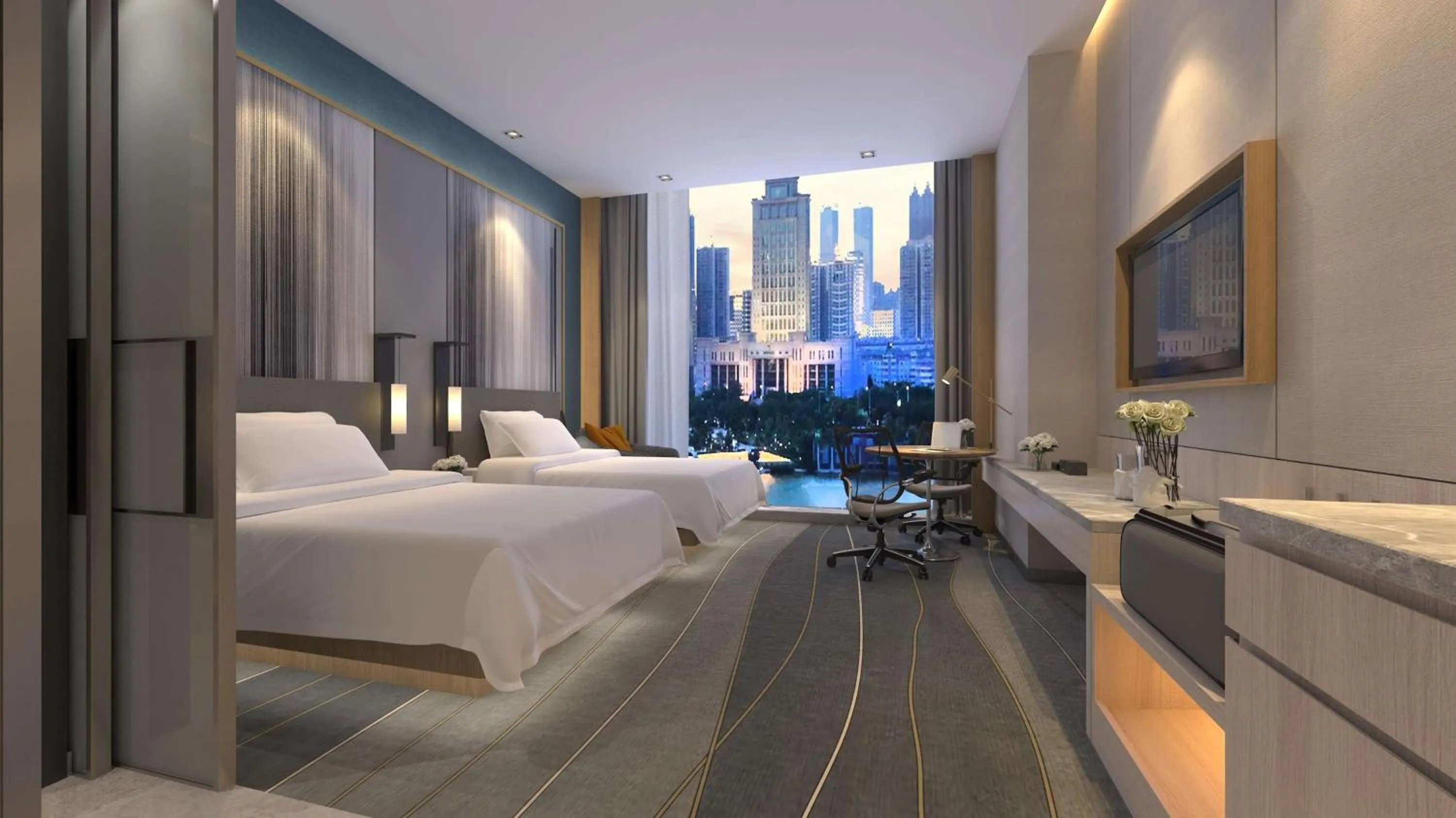 Bedroom, Bed in Doubletree By Hilton Suzhou Wujiang