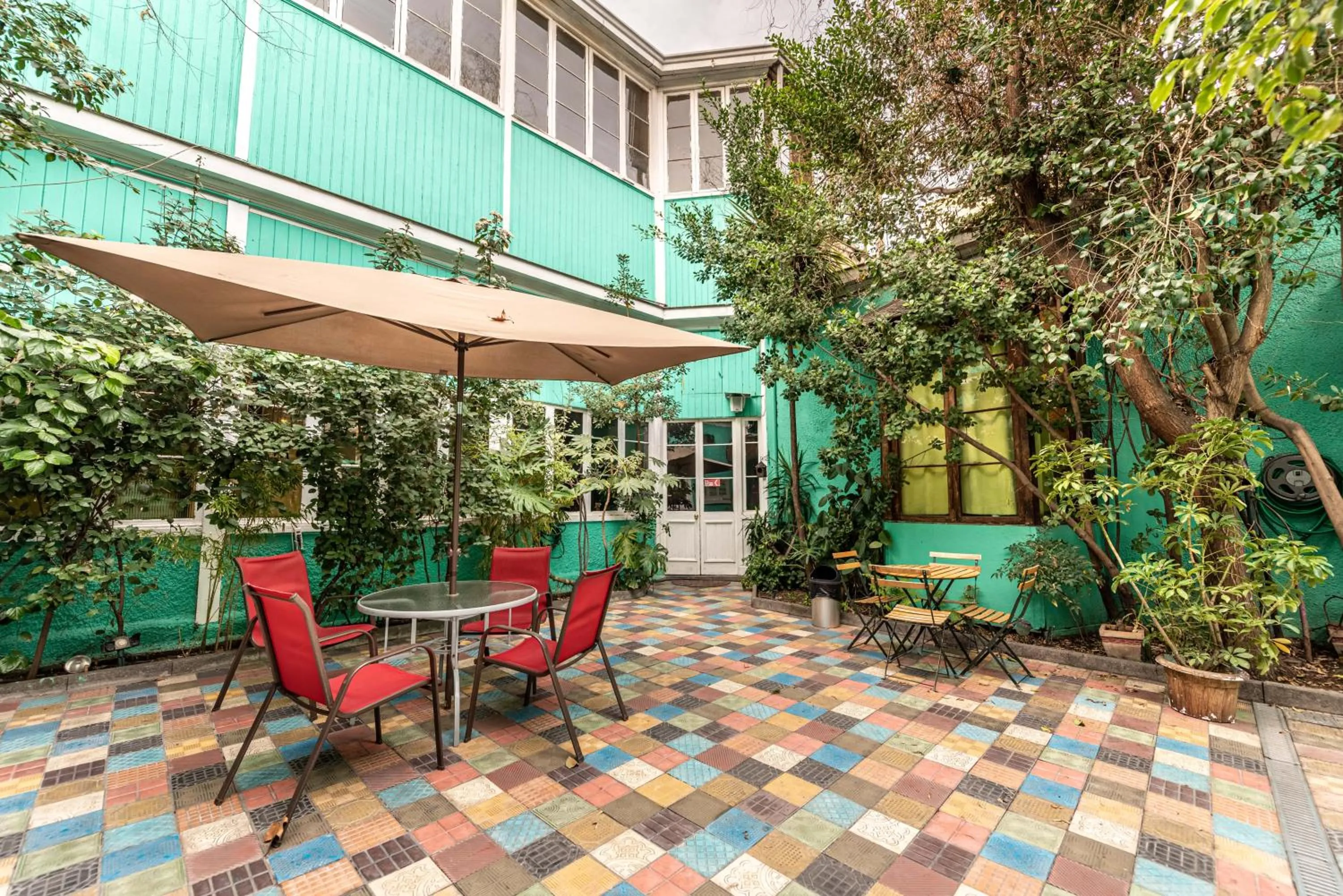 Patio in Hostal Providencia