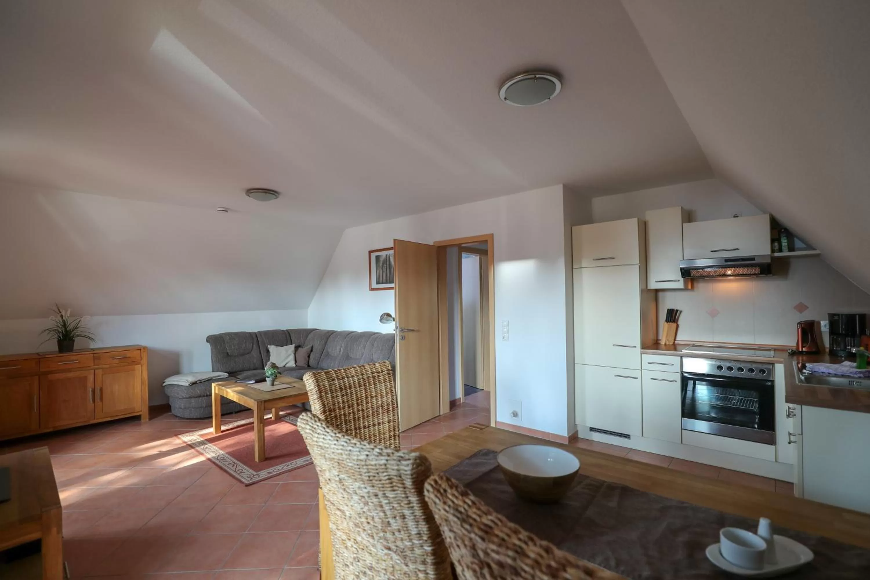 Kitchen or kitchenette, Kitchen/Kitchenette in Usedom Bike Hotel & Suites