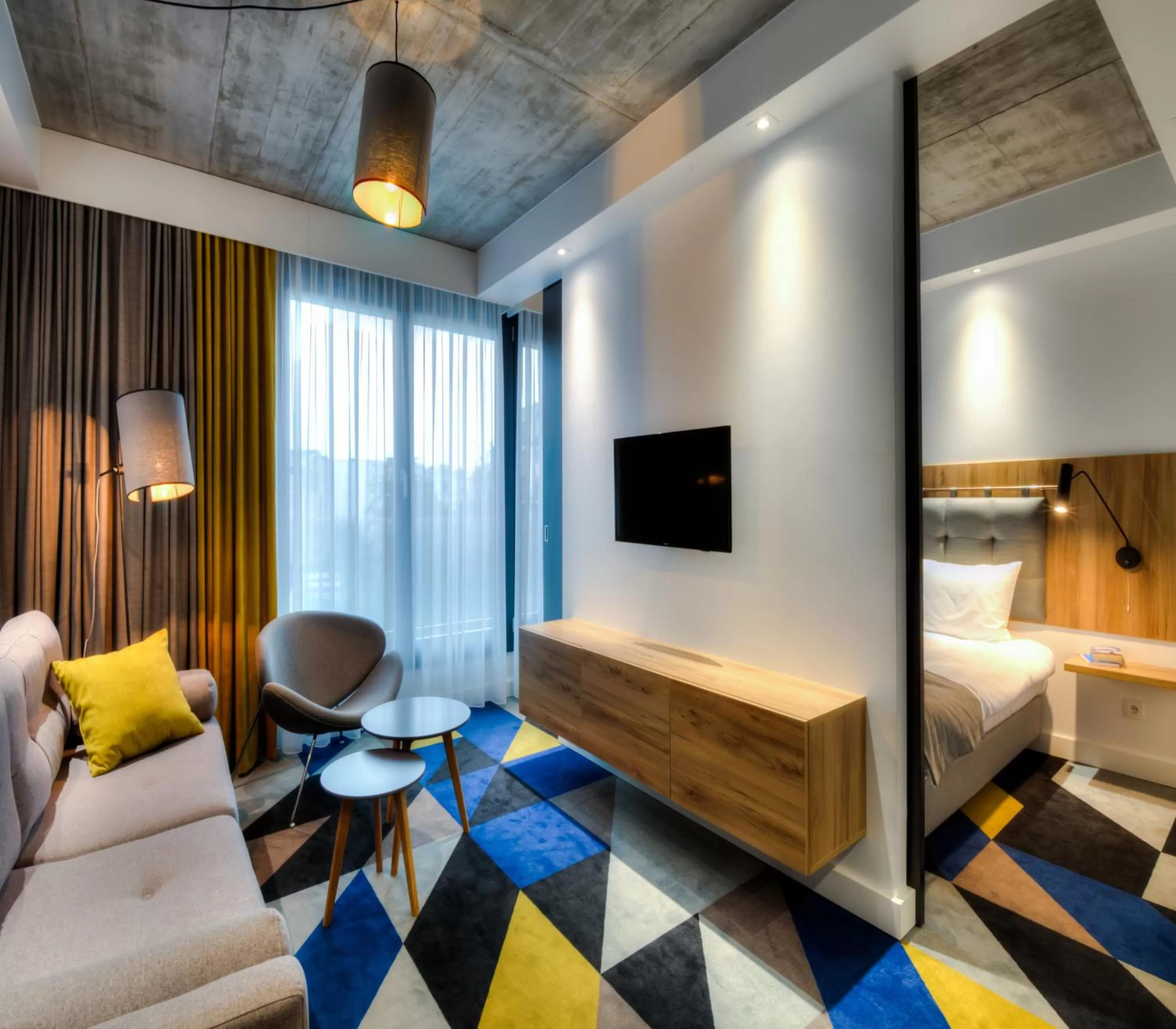 Living room, Bed in Lwowska 1