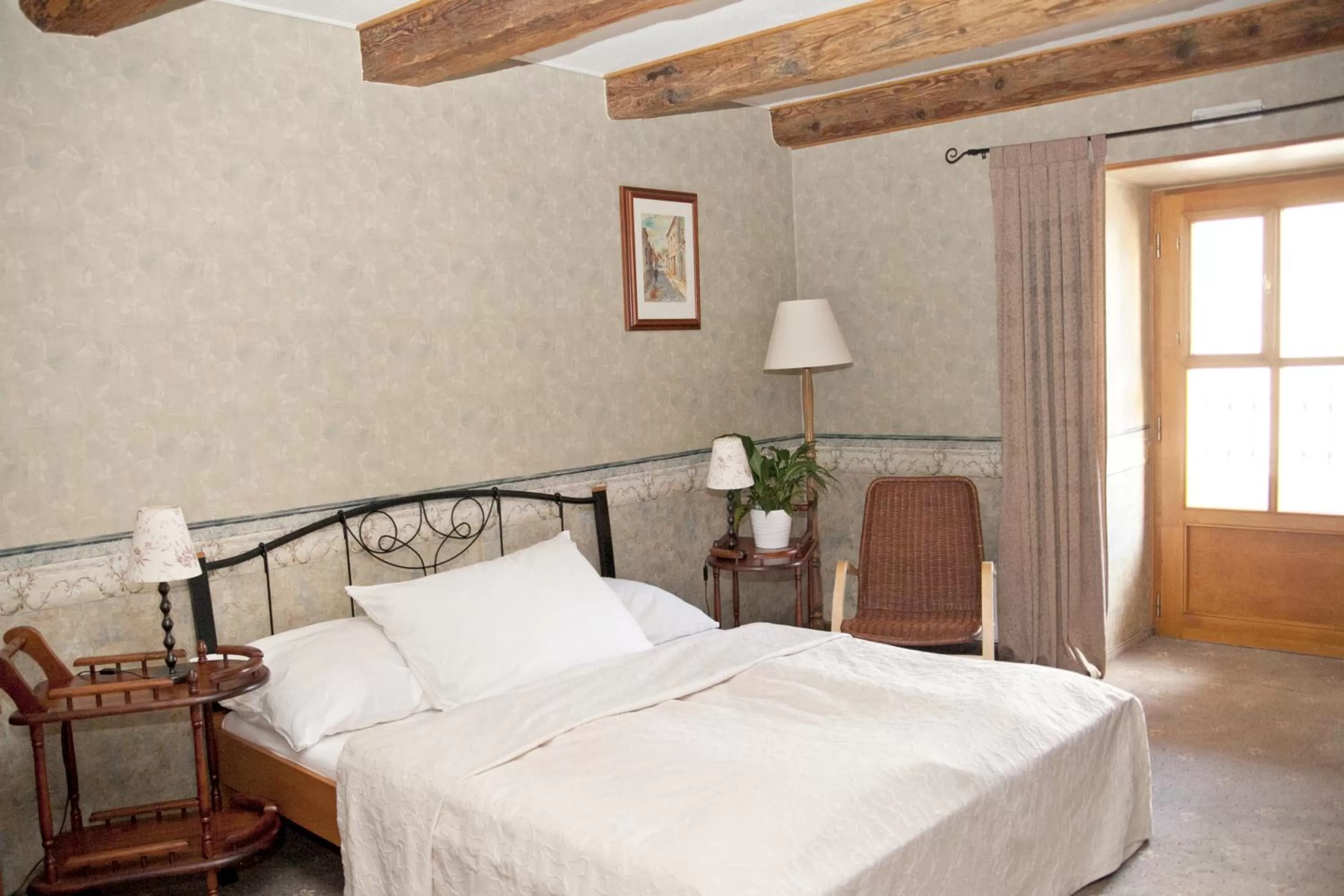 Bed in Hotel U Zlatého Lva