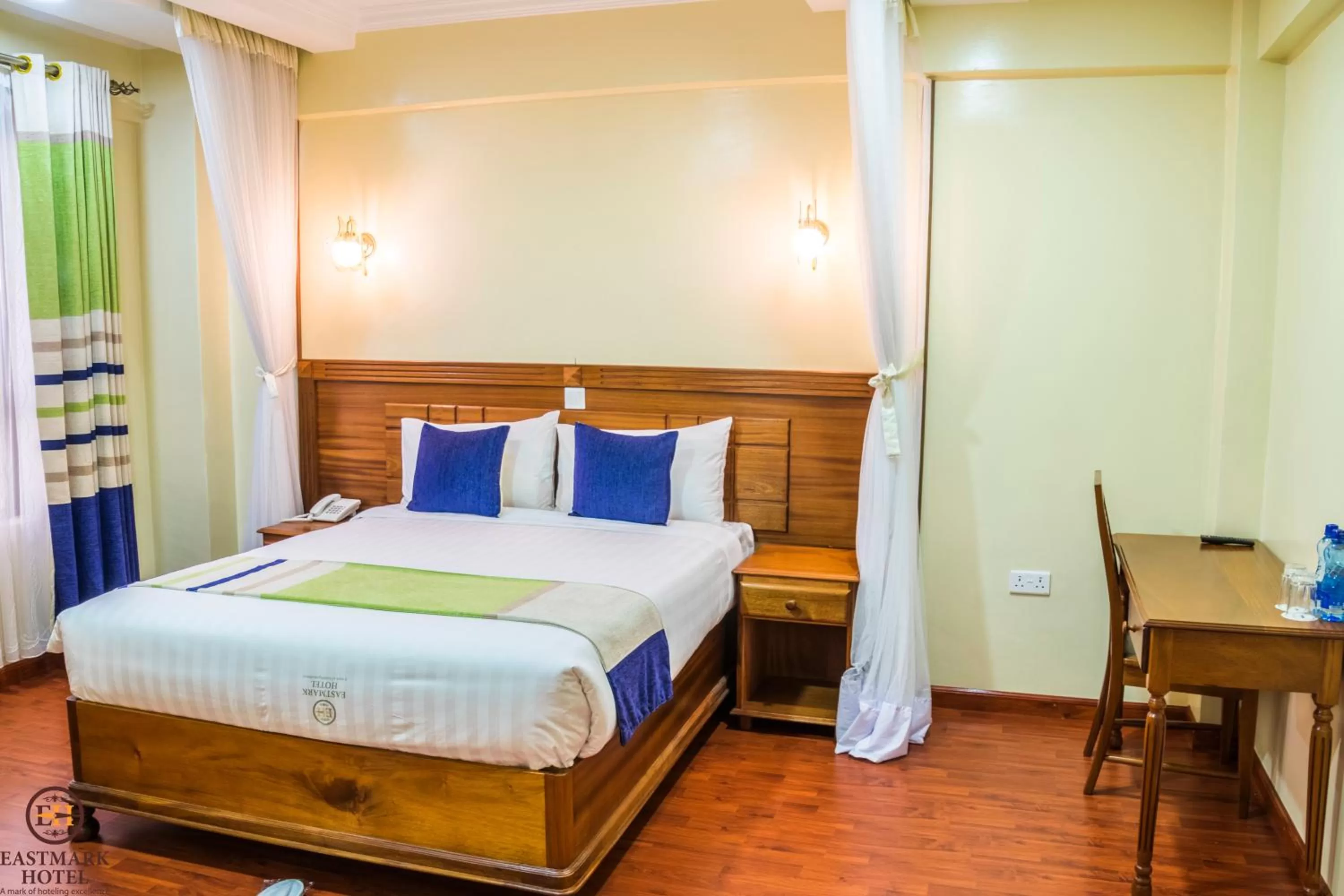 Bed in Eastmark Hotel