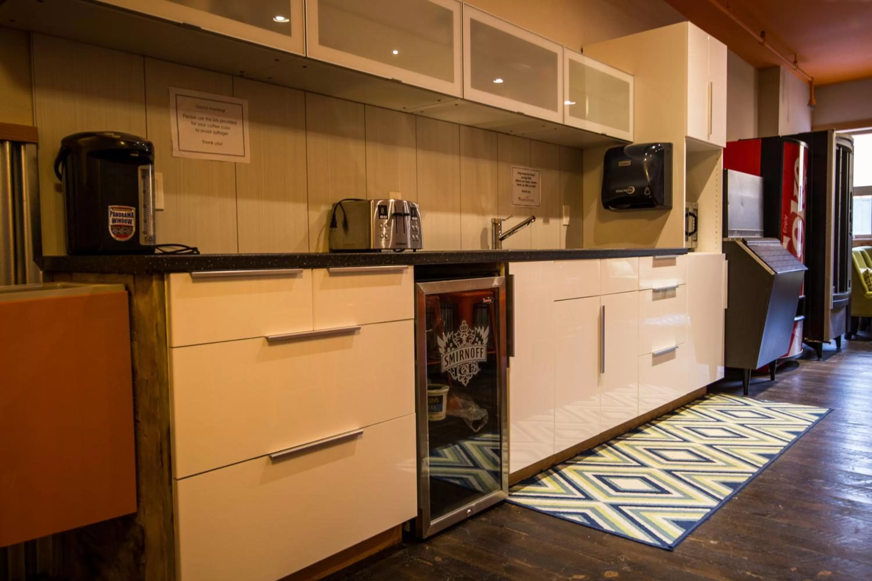 Communal lounge/ TV room in Adventure Hotel