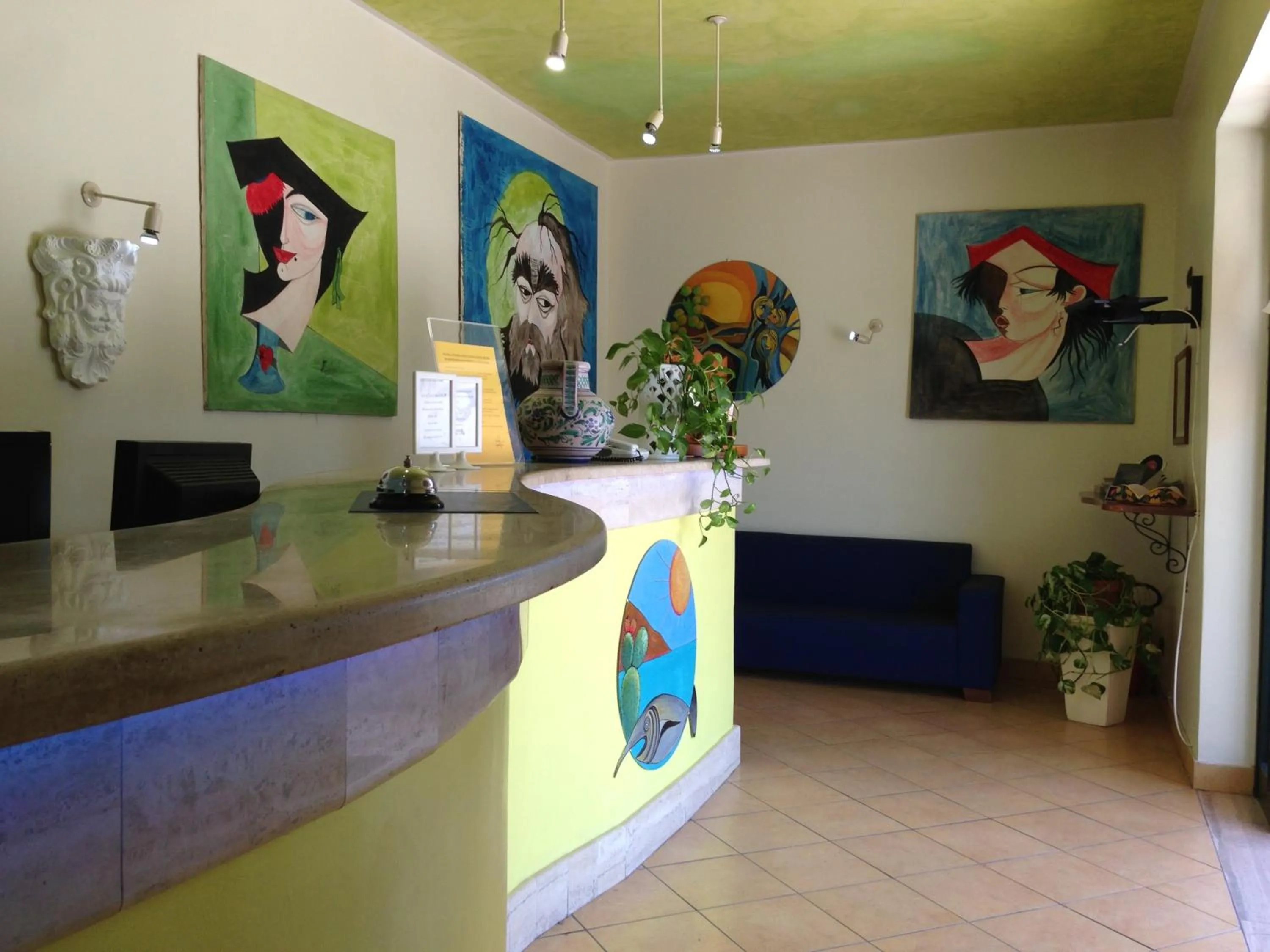 Lobby or reception in Hotel La Playa Blanca