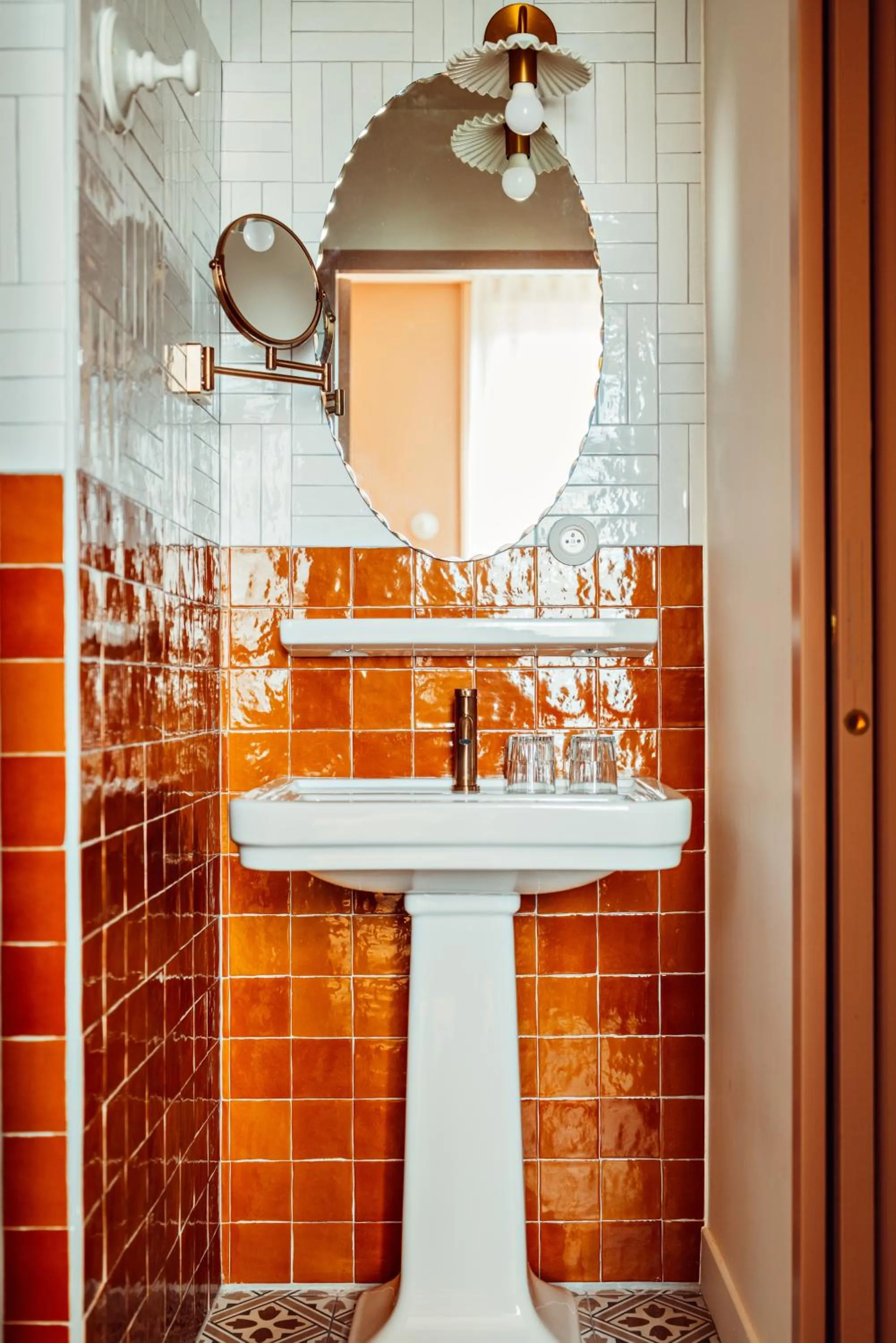 Bathroom in Hôtel Maison Lacassagne Lyon