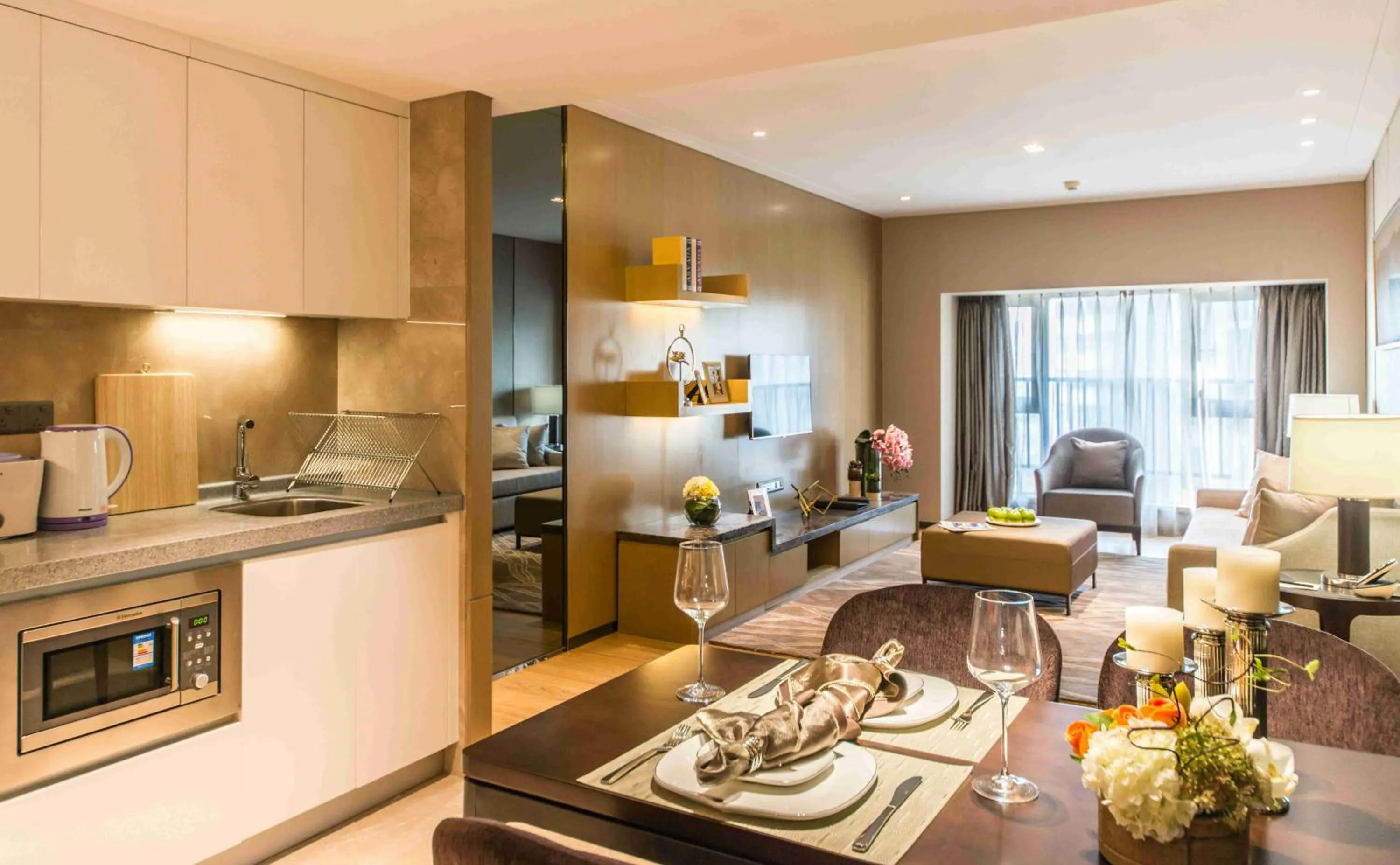 Kitchen or kitchenette in Somerset Grandview Shenzhen