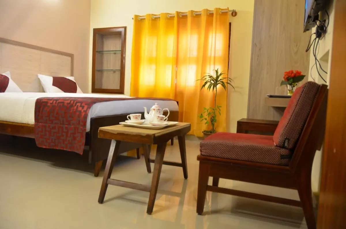 Bed in Hotel Kaveri