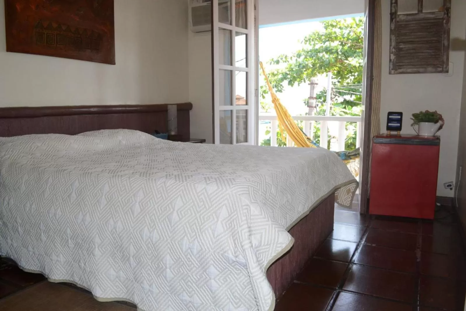 Bed in Pousada L'escale