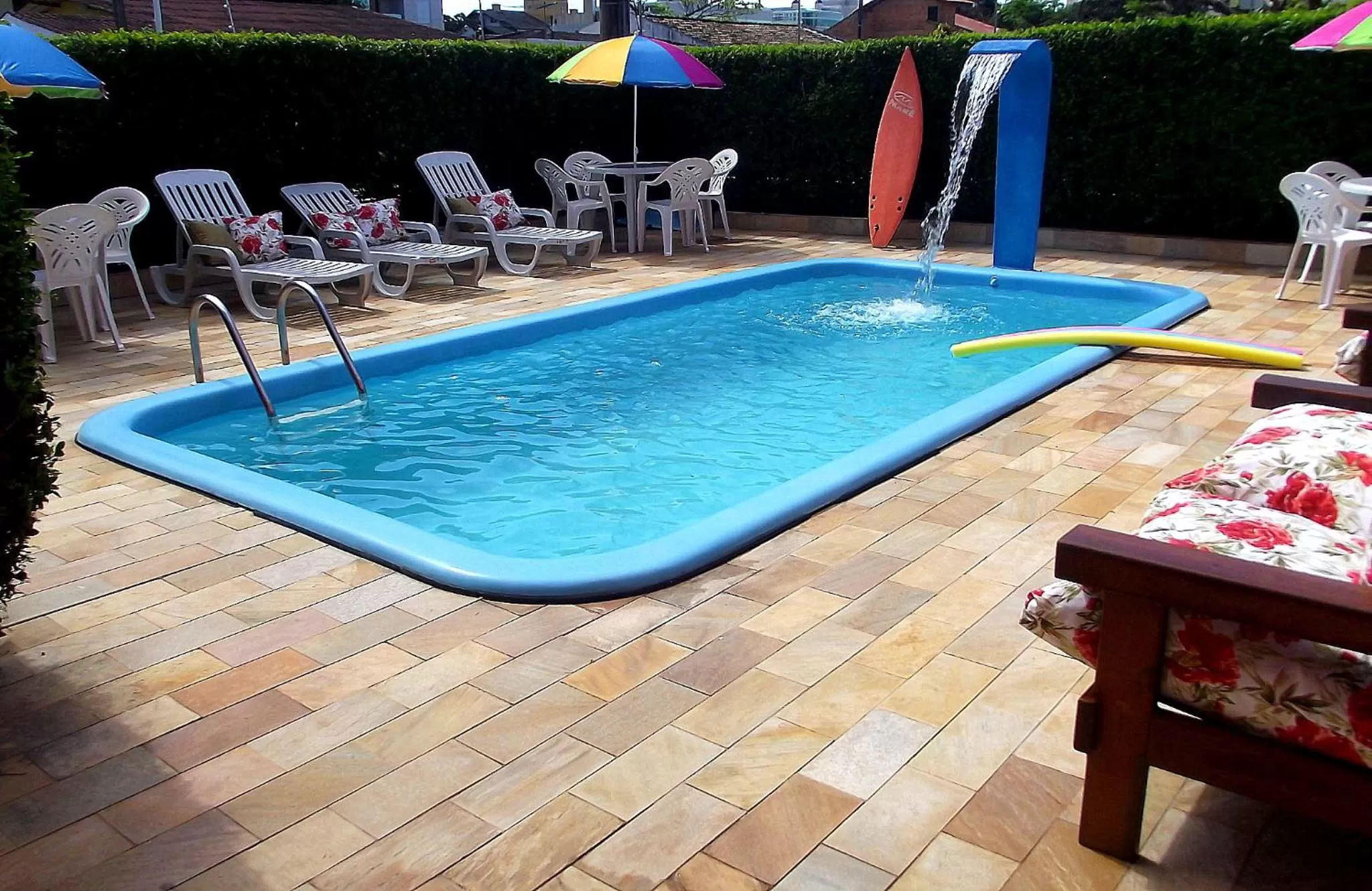 Pool view in Dom Pedrito Apart Hotel