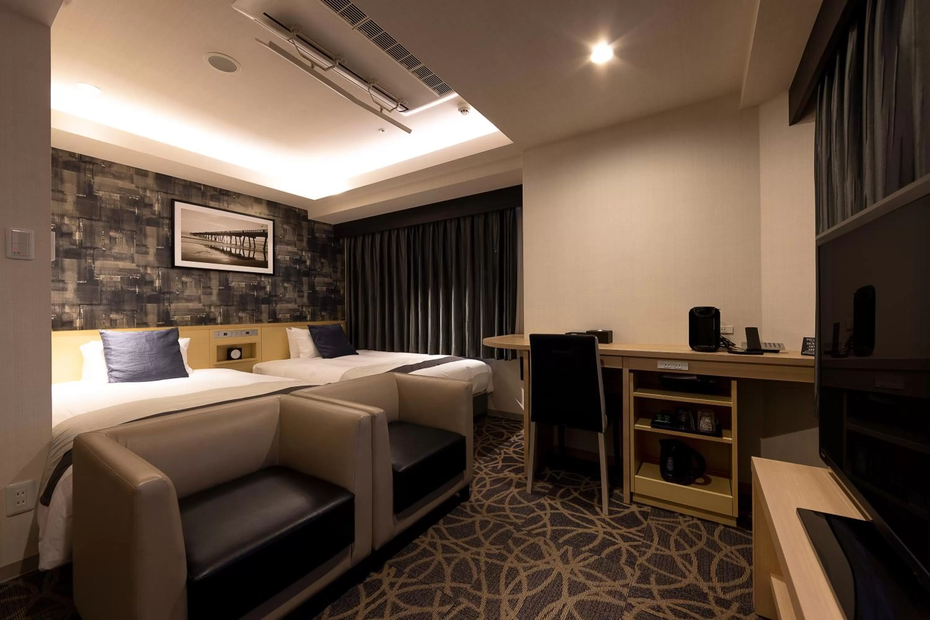 Bed in Hotel Actel Nagoya Nishiki