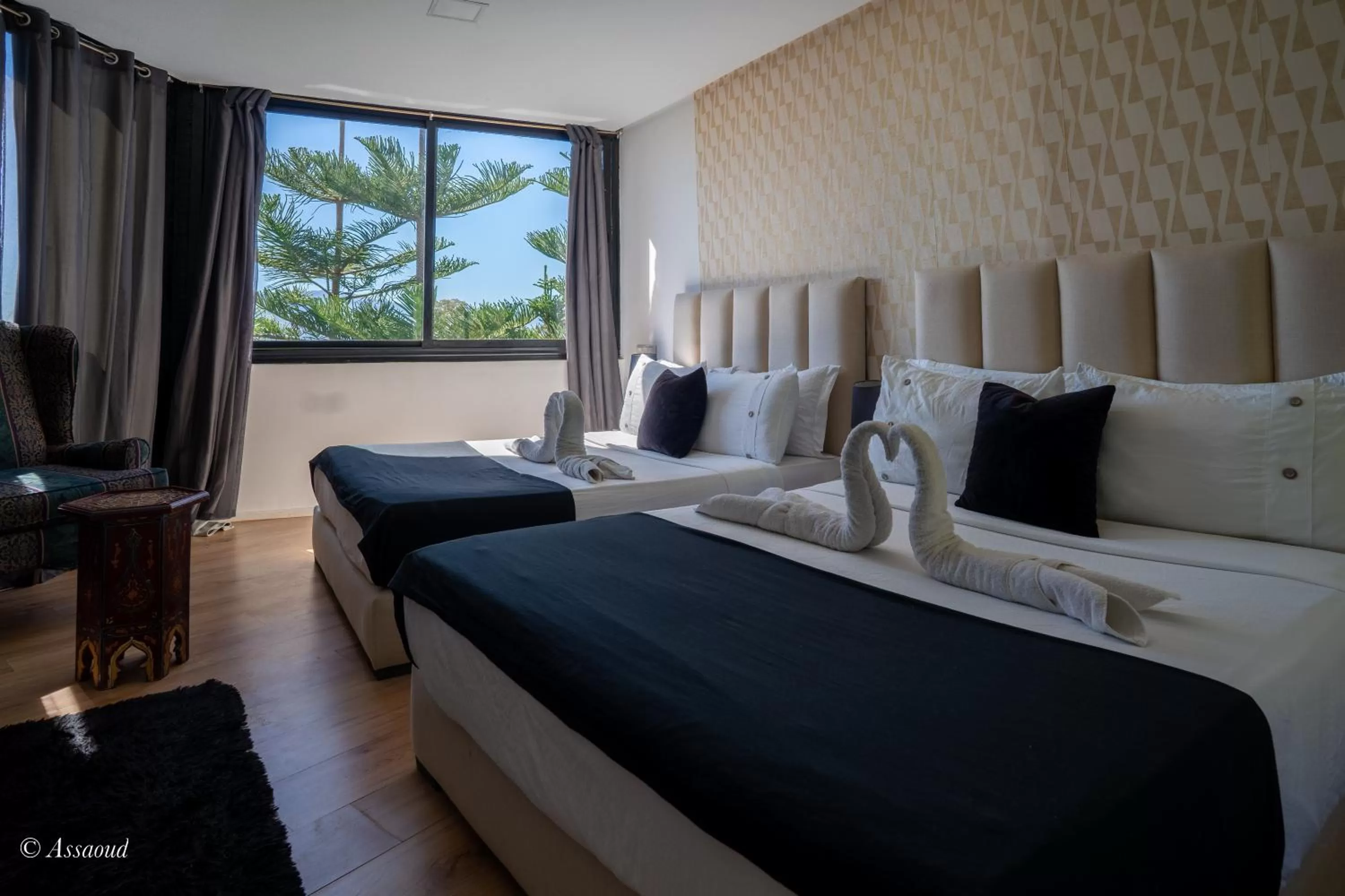 Bed in Hôtel ZIRYAB