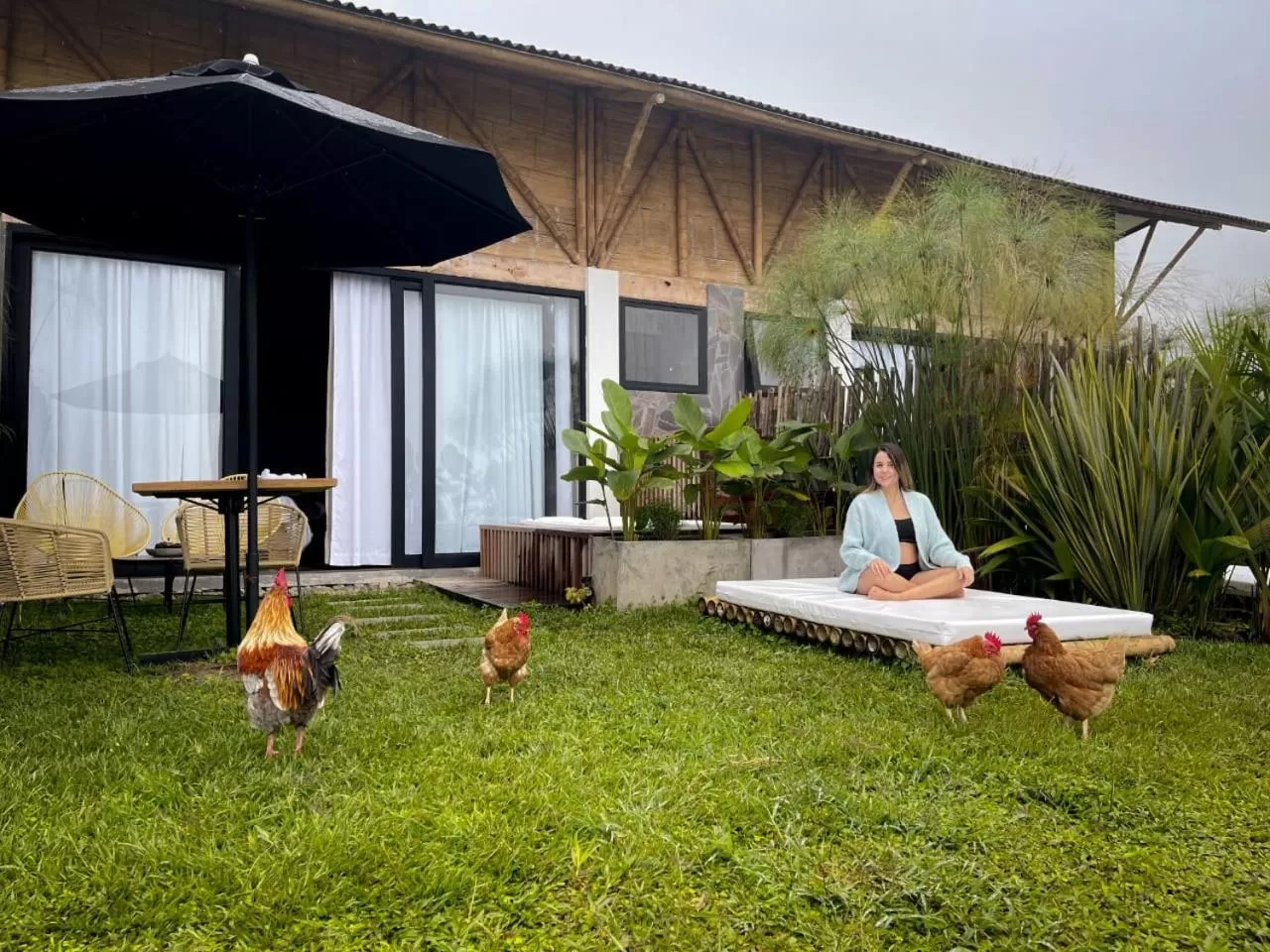 Garden in Ecohotel Monte Tierra Habitaciones y Glamping