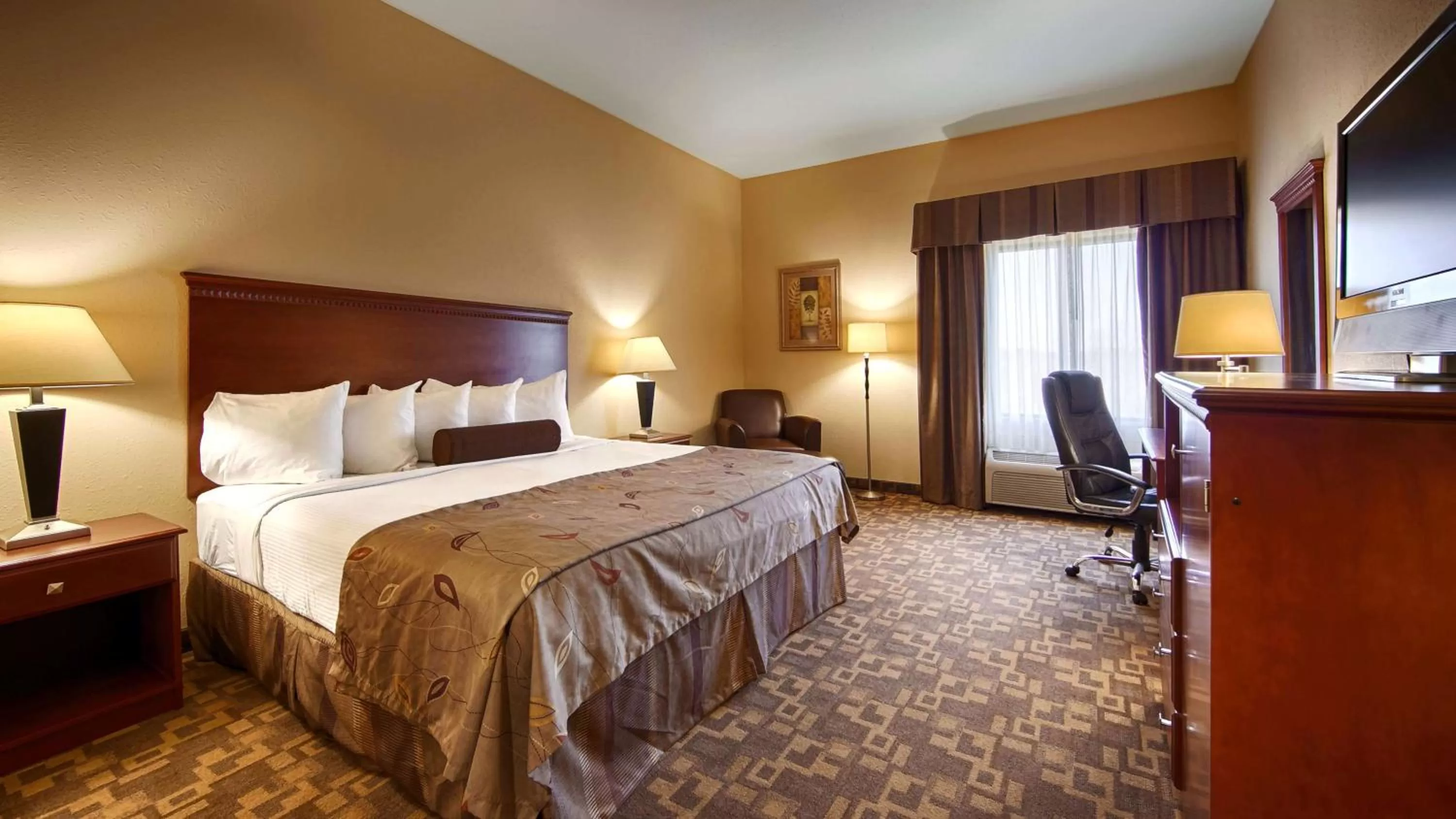 King Room with Roll-in Shower - Disability Access - Non-smoking in Best Western Opp Inn