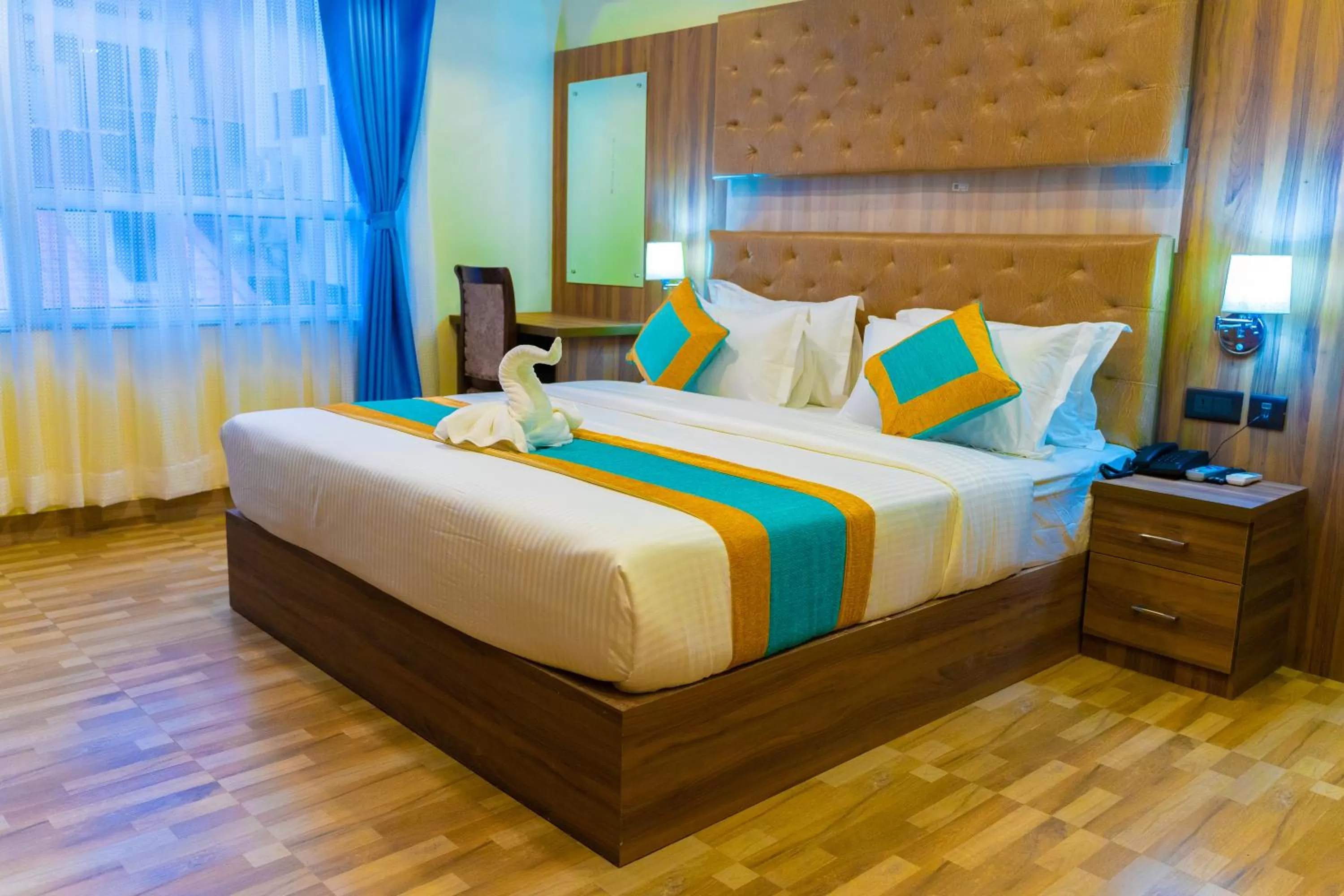 Bed in Grand Yak Boutique Hotel