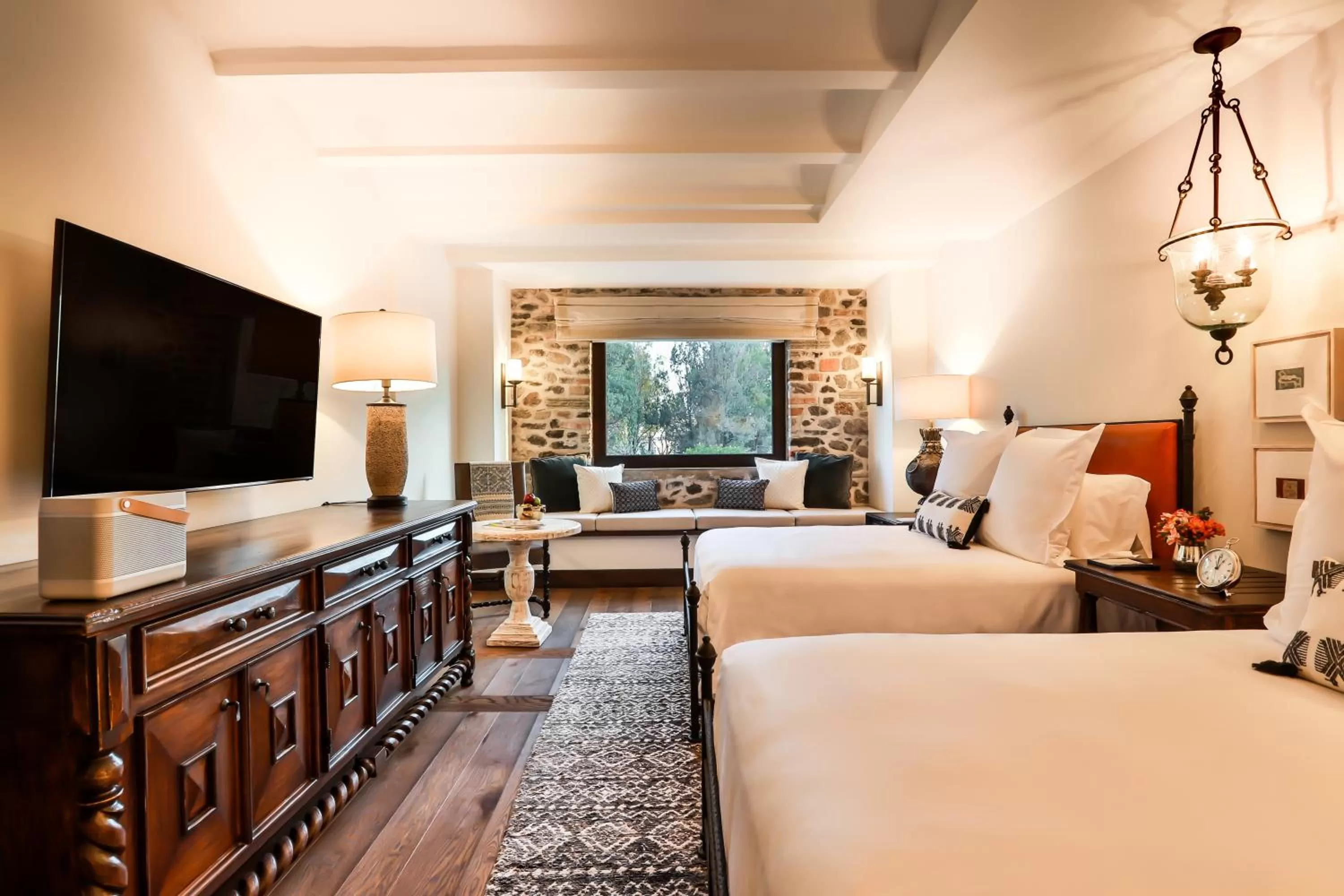 Photo of the whole room, Bed in Banyan Tree Puebla