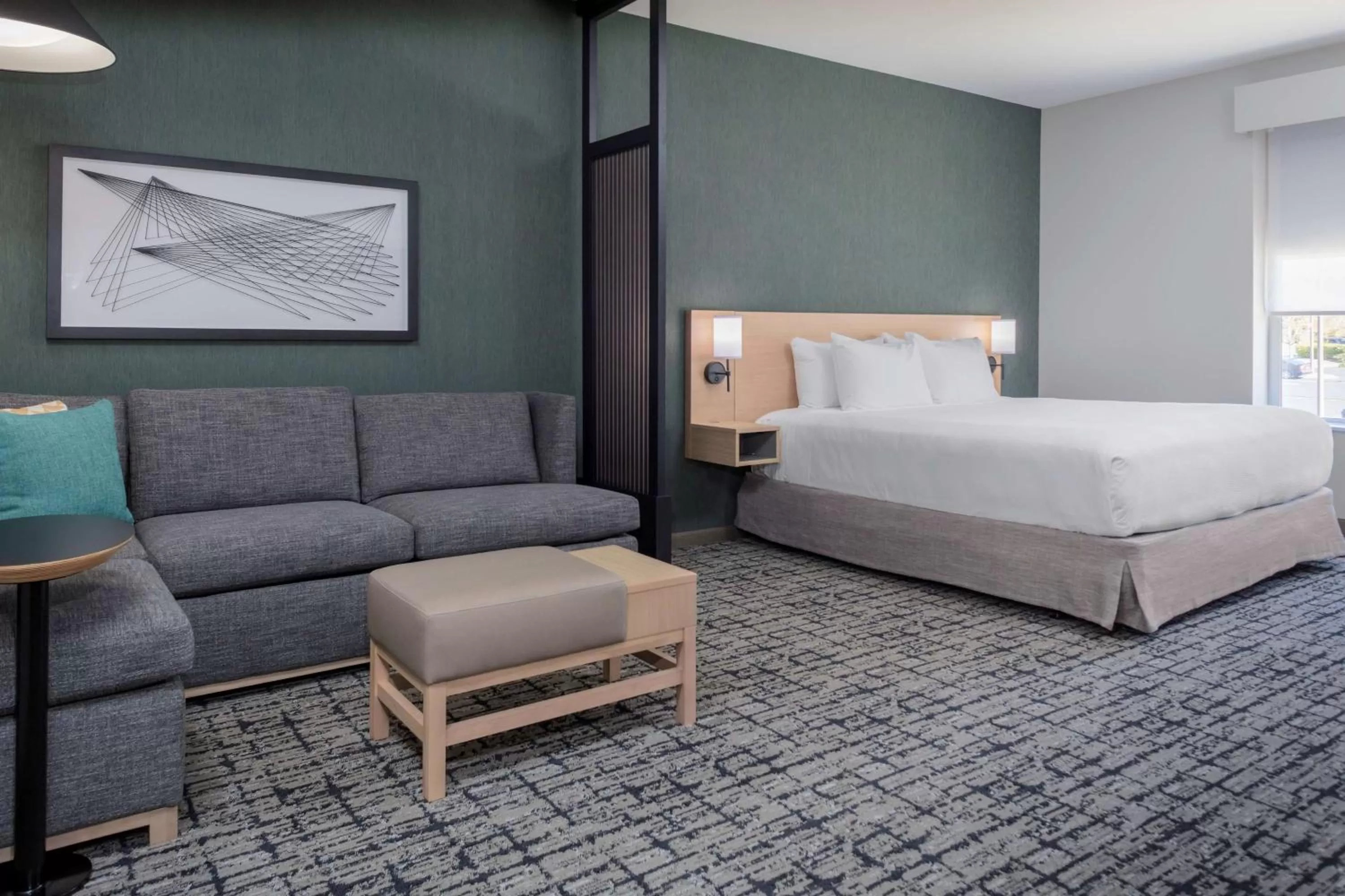 Photo of the whole room, Bed in Hyatt Place Charlotte University