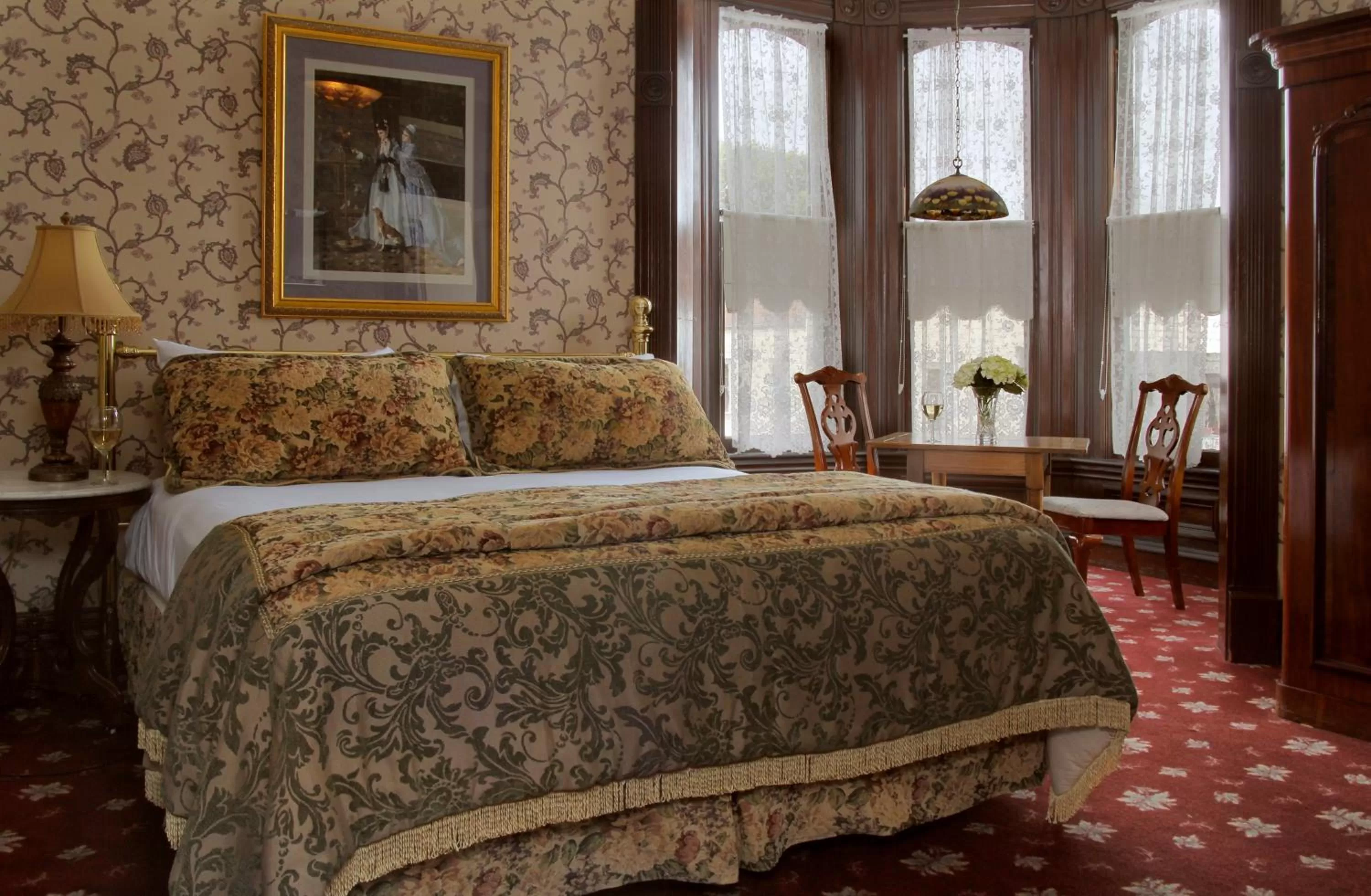 Bed in Victorian Inn