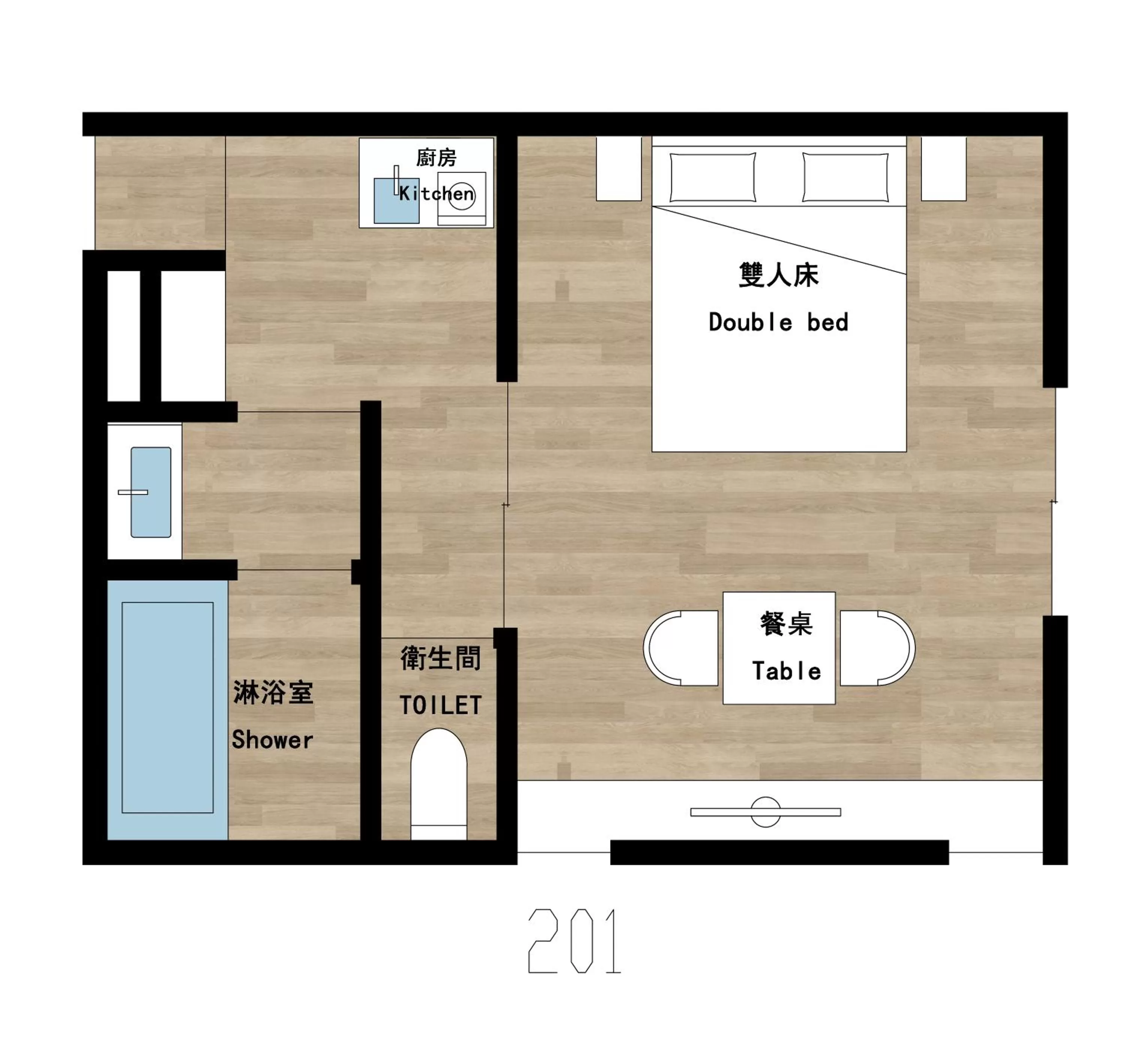 Floor plan in Reikyo Garden Osaka