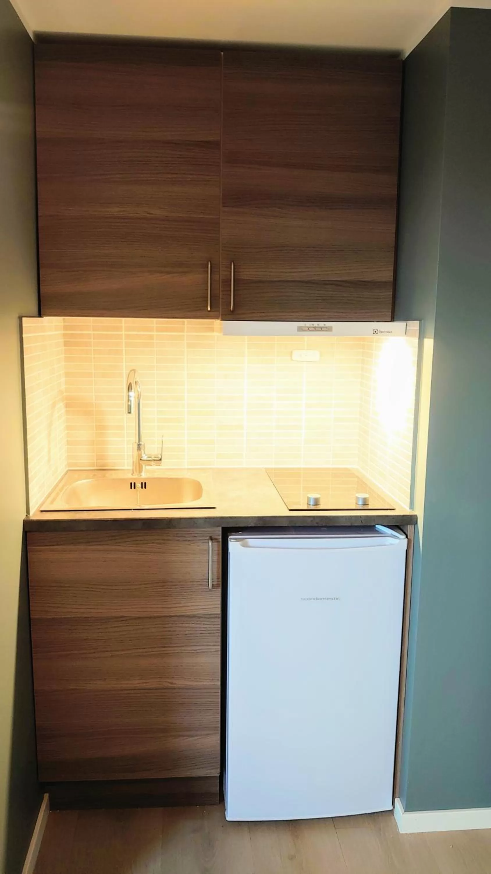 Kitchen or kitchenette in På Hjørnet Gjestehus