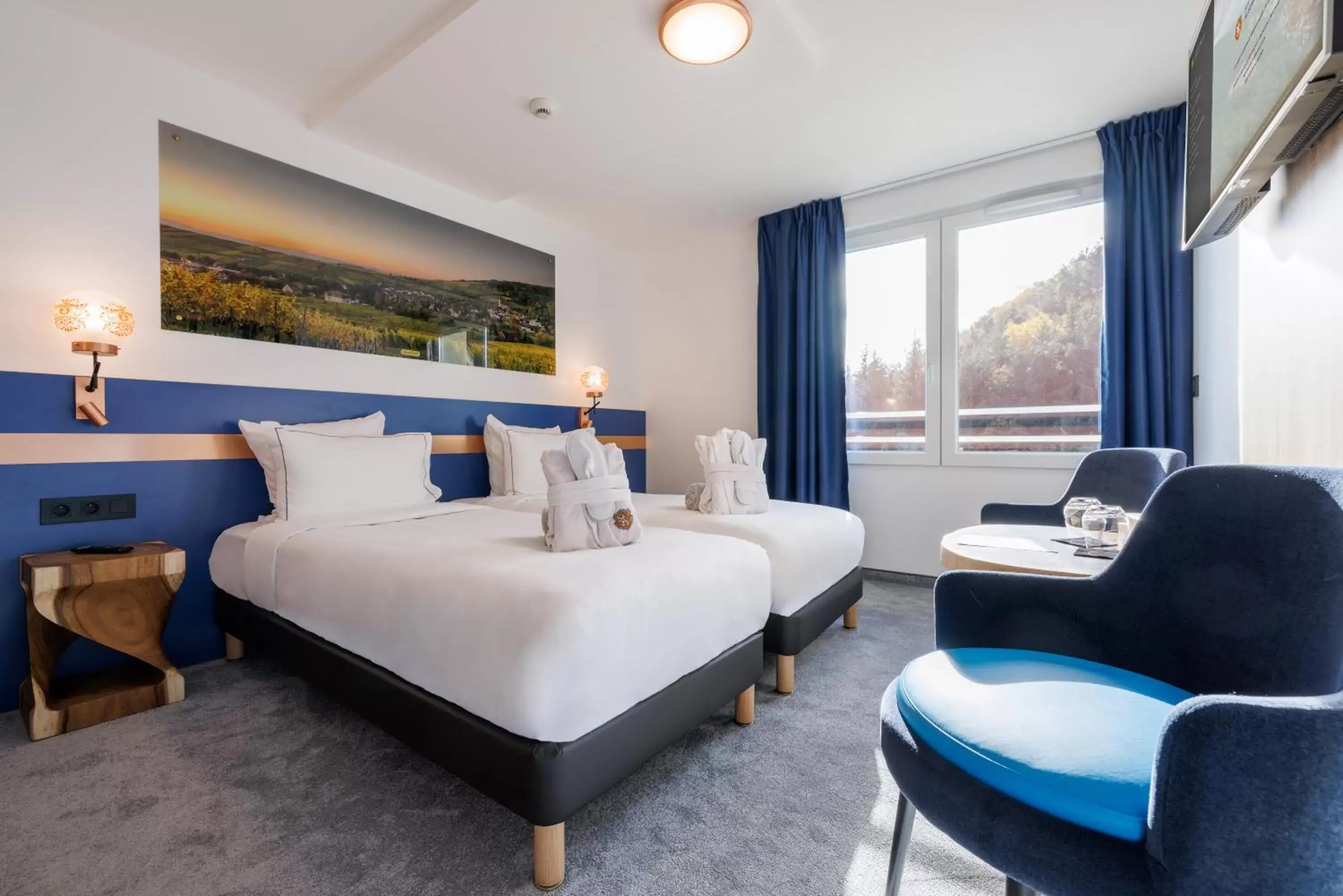 Superior Twin Room - access to the spa included in Hotel SPA Husseren Collections - Proche Colmar - Eguisheim Superior Twin Room - access to the spa included in Hotel SPA Husseren Collections - Proche Colmar - Eguisheim