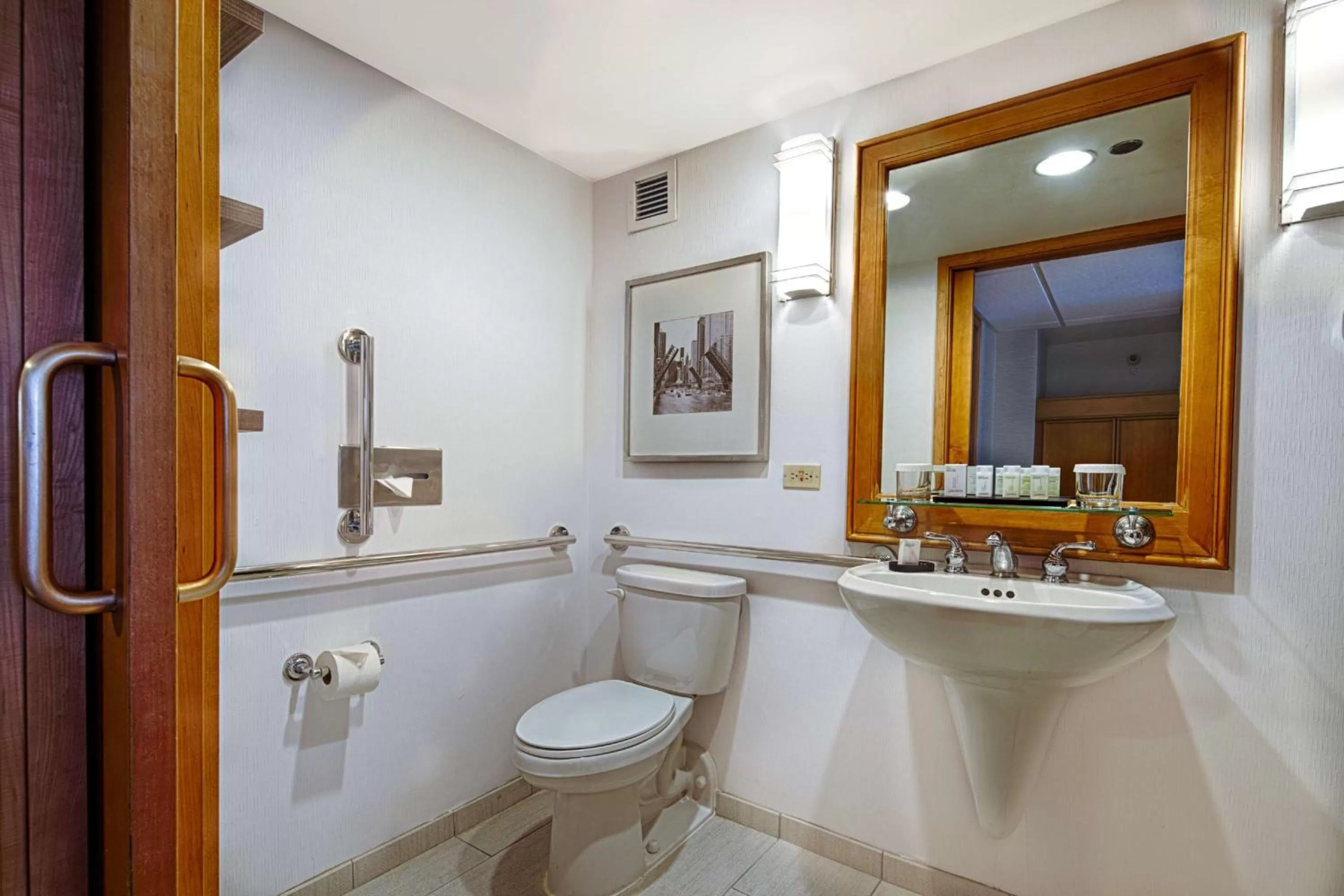 Bathroom in Embassy Suites by Hilton Chicago O'Hare Rosemont