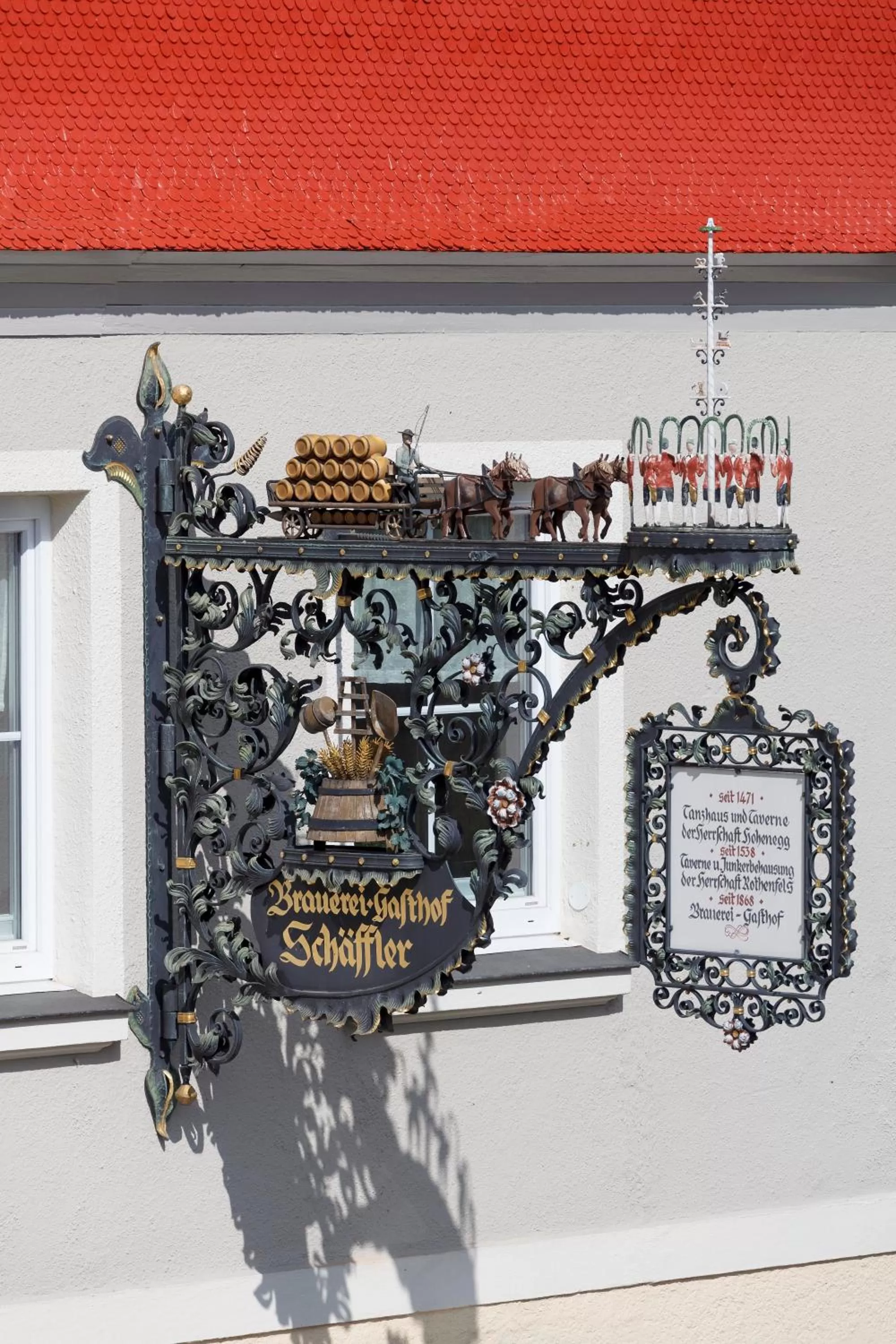 Decorative detail in Brauereigasthof Schäffler