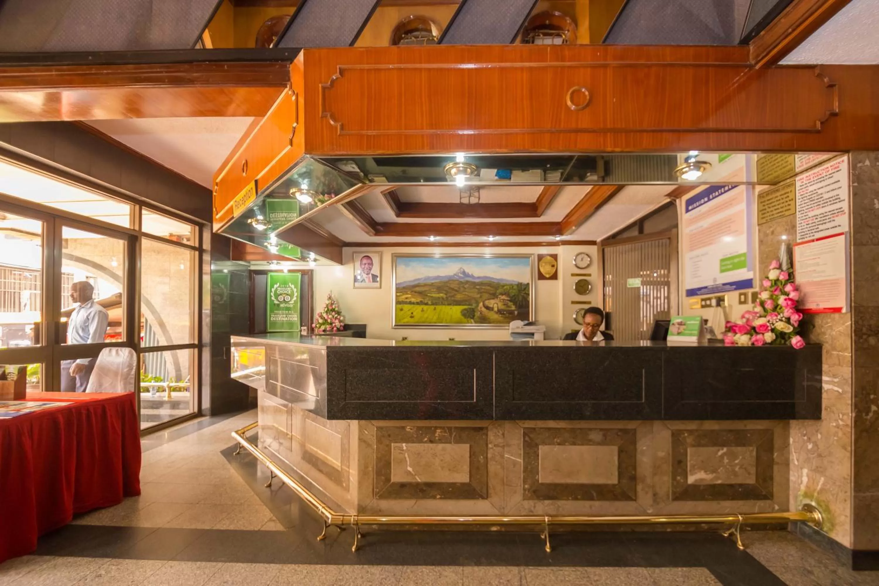 Lobby or reception in Marble Arch Hotel