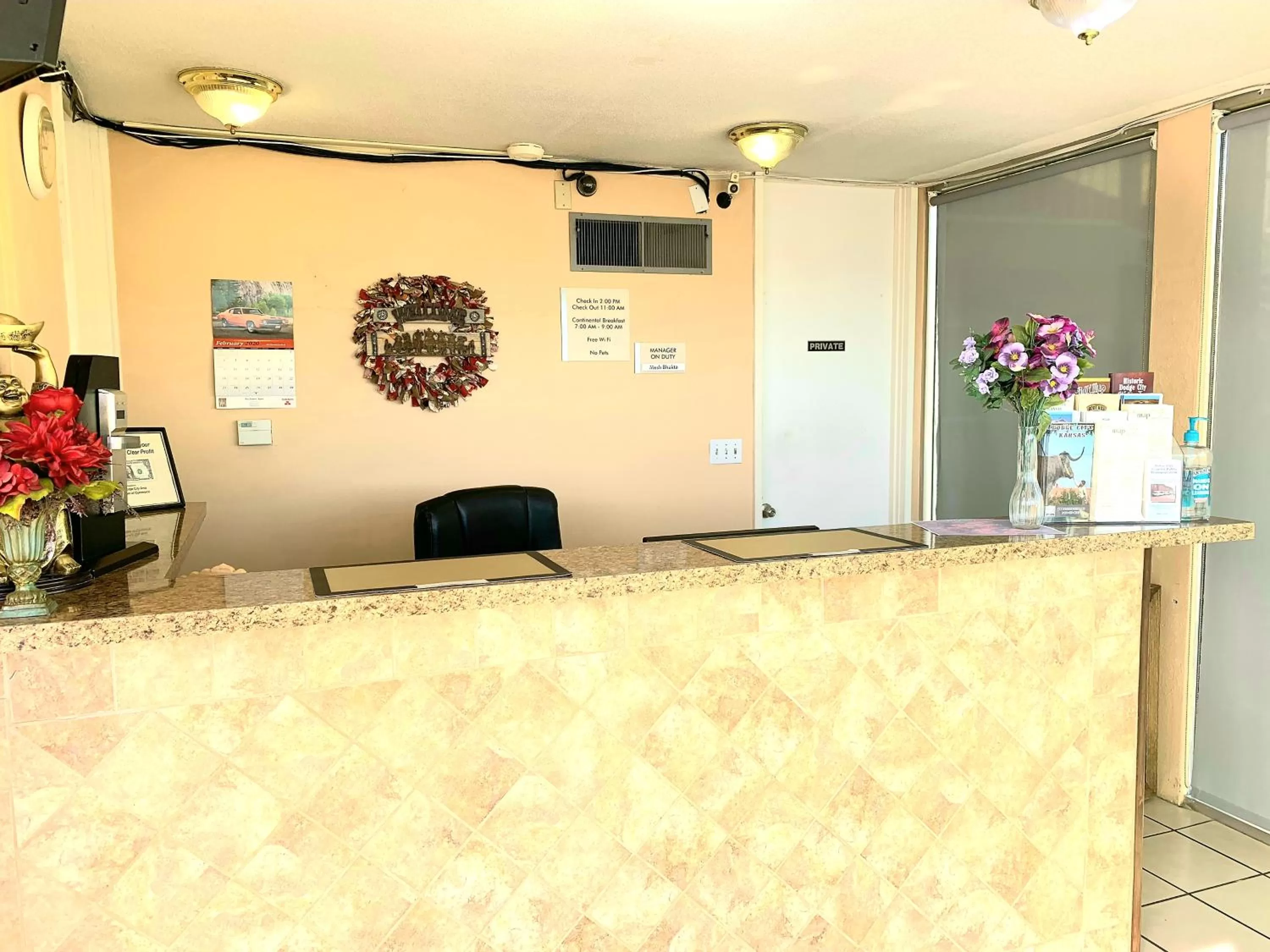 Lobby or reception in Executive Inn Dodge City, KS