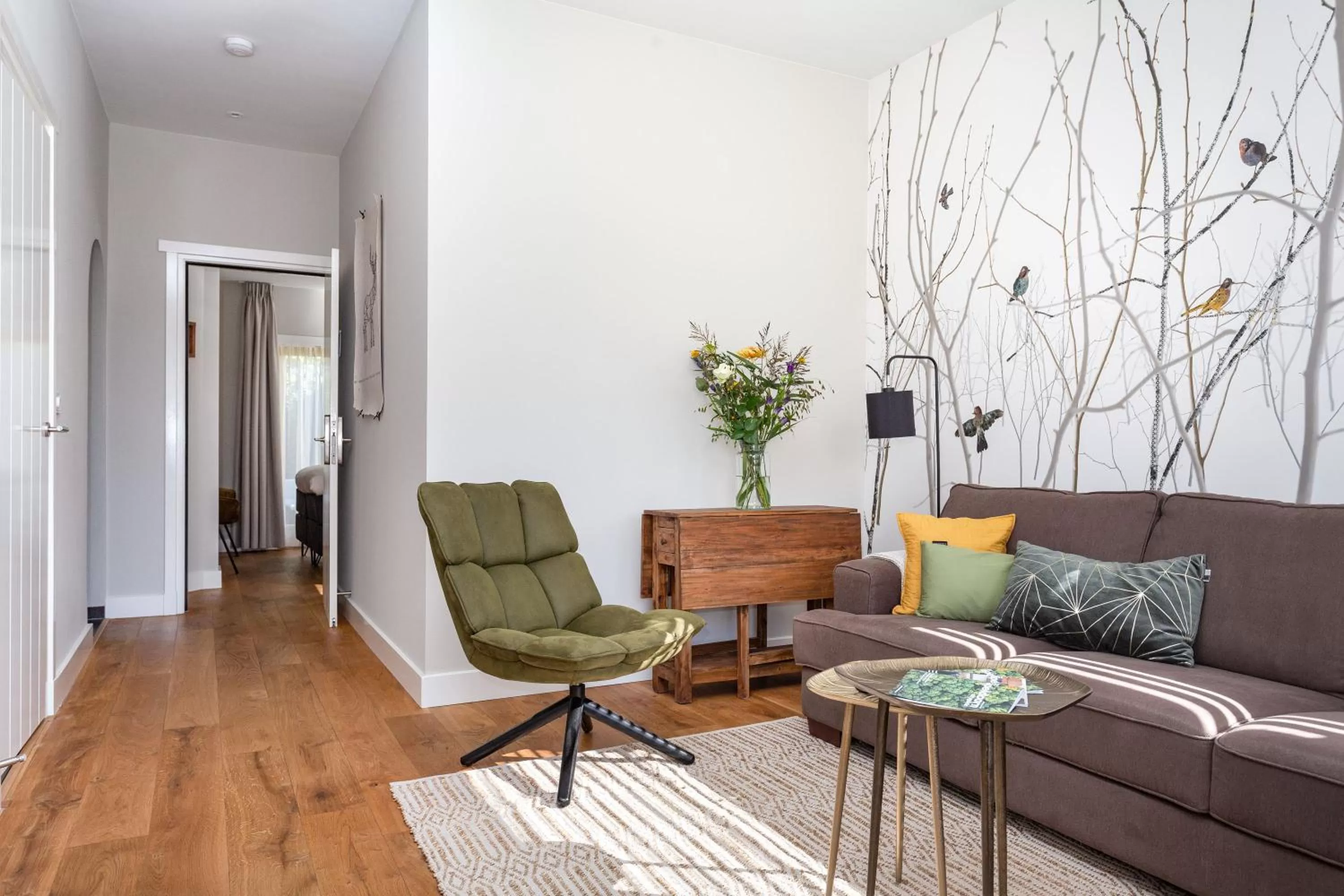 Living room in B&B De Mansarde