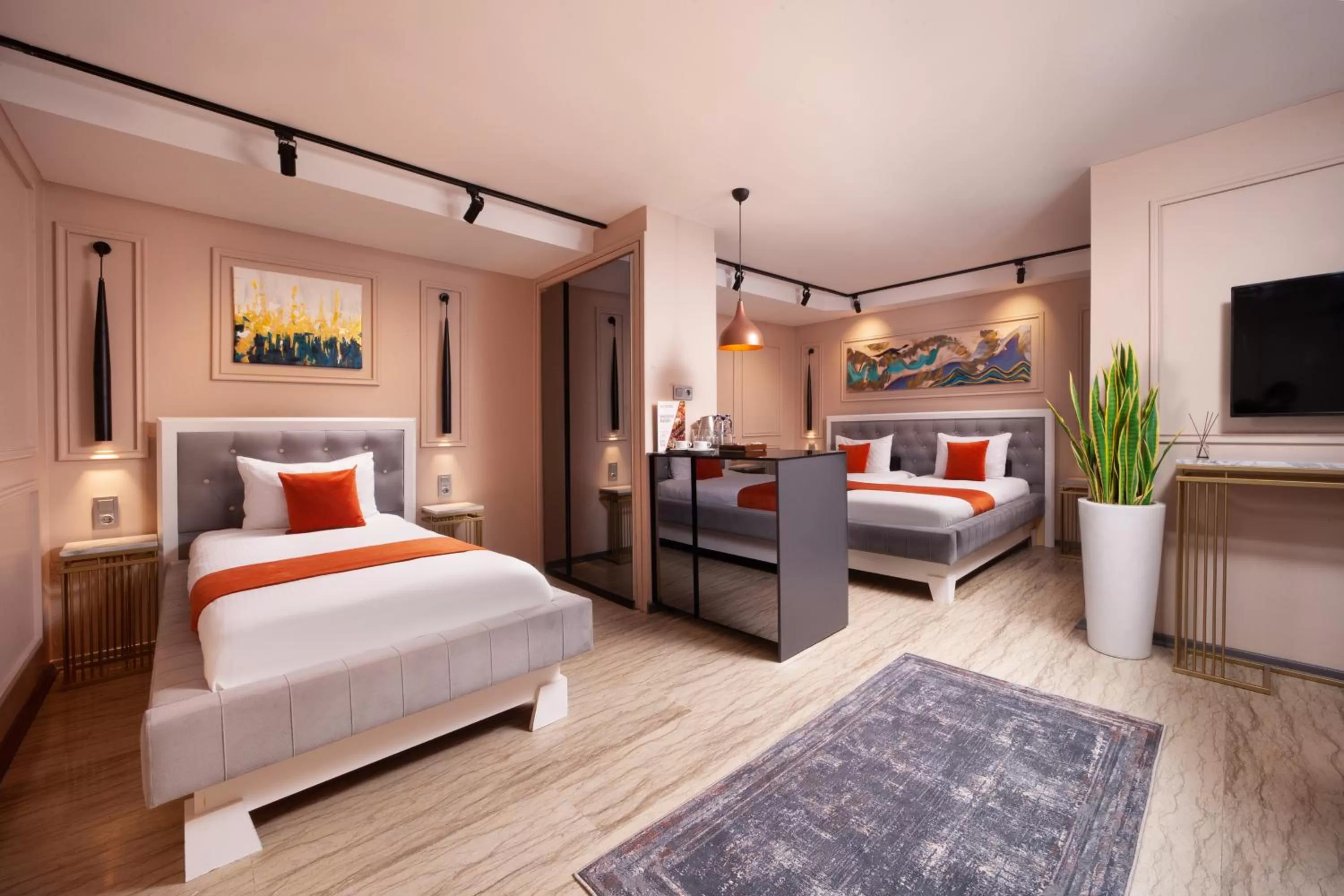 Bed in Harbiye Residence