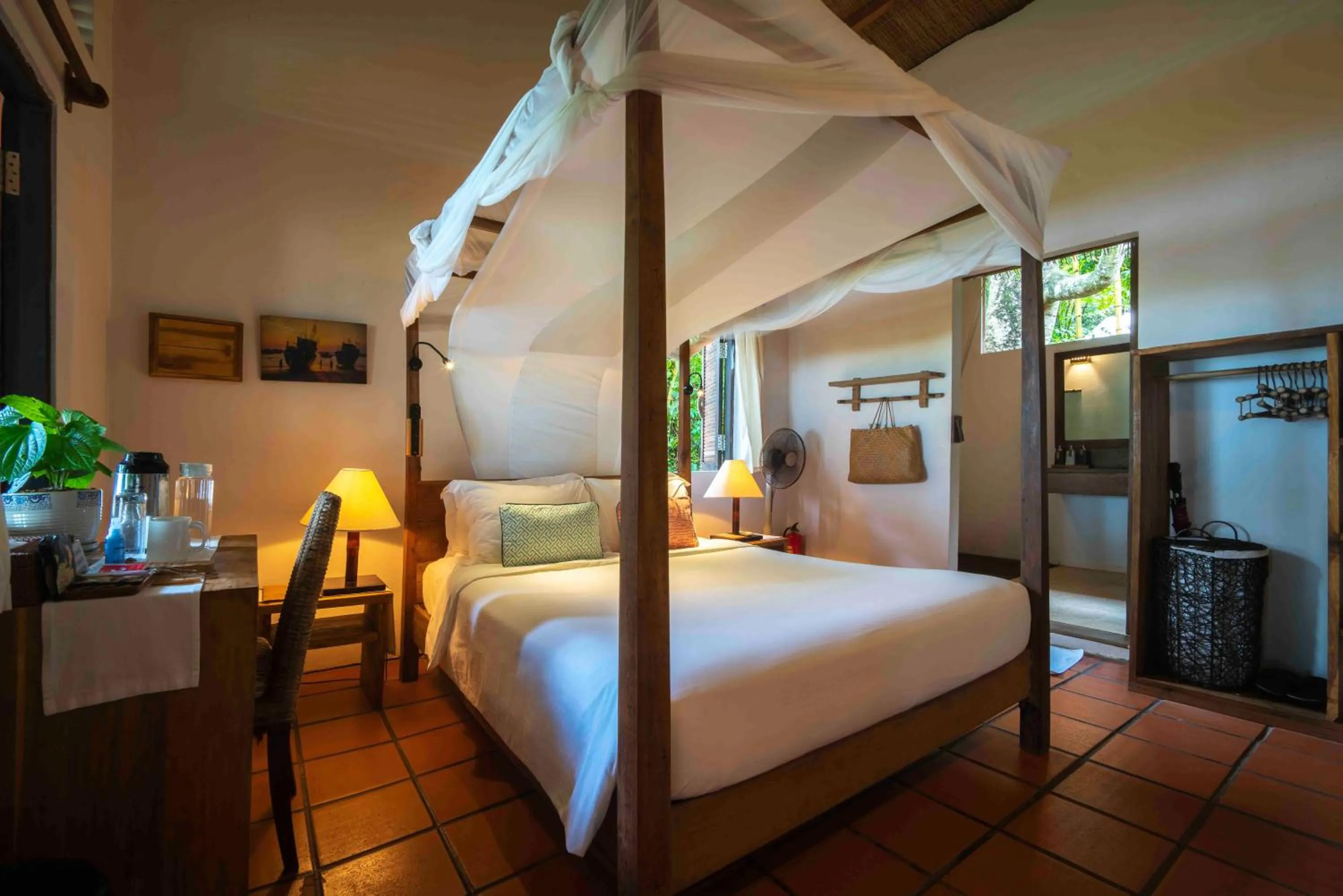 Bed in Mango Bay Resort