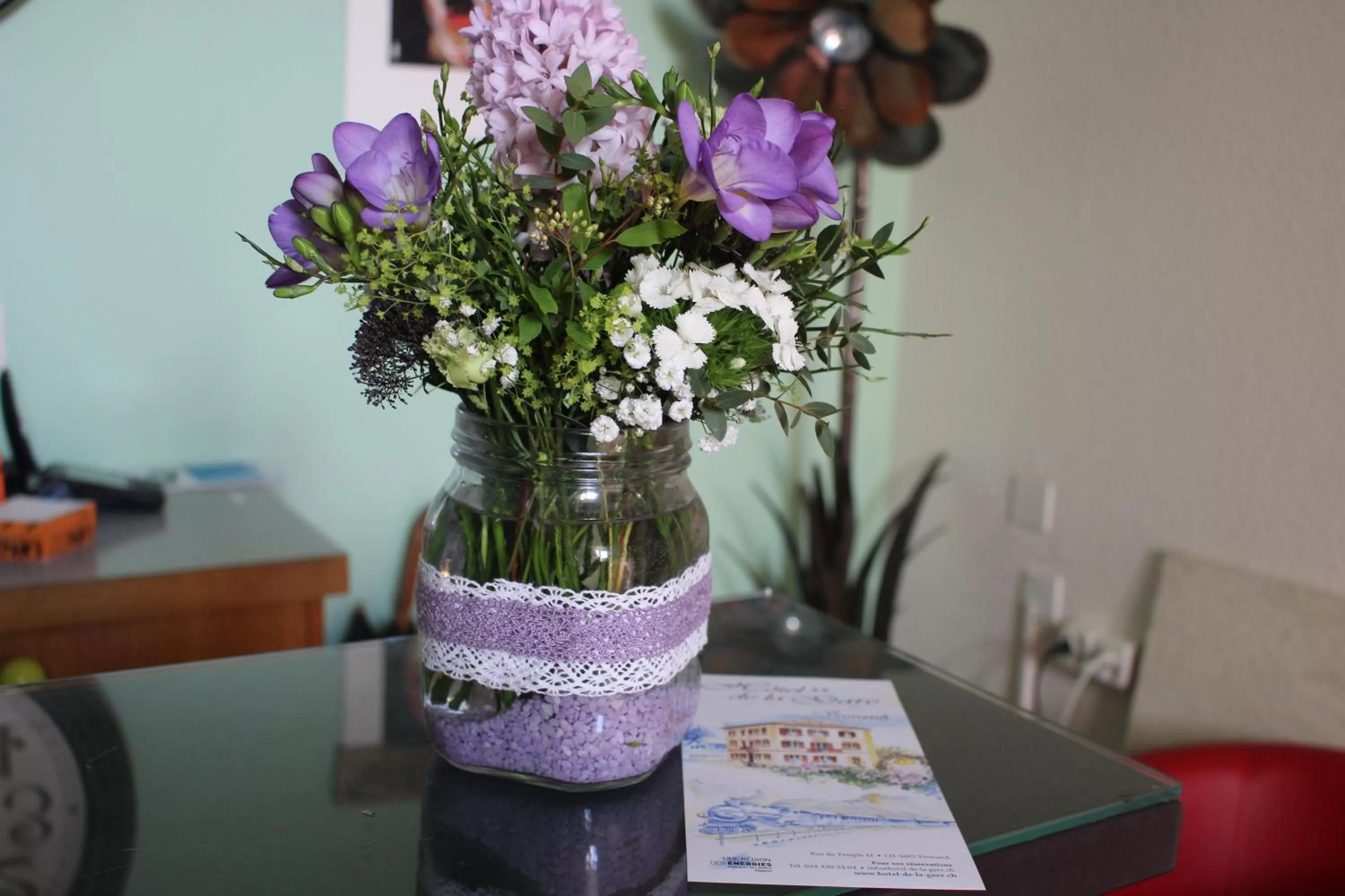 Lobby or reception in Hôtel de la Gare