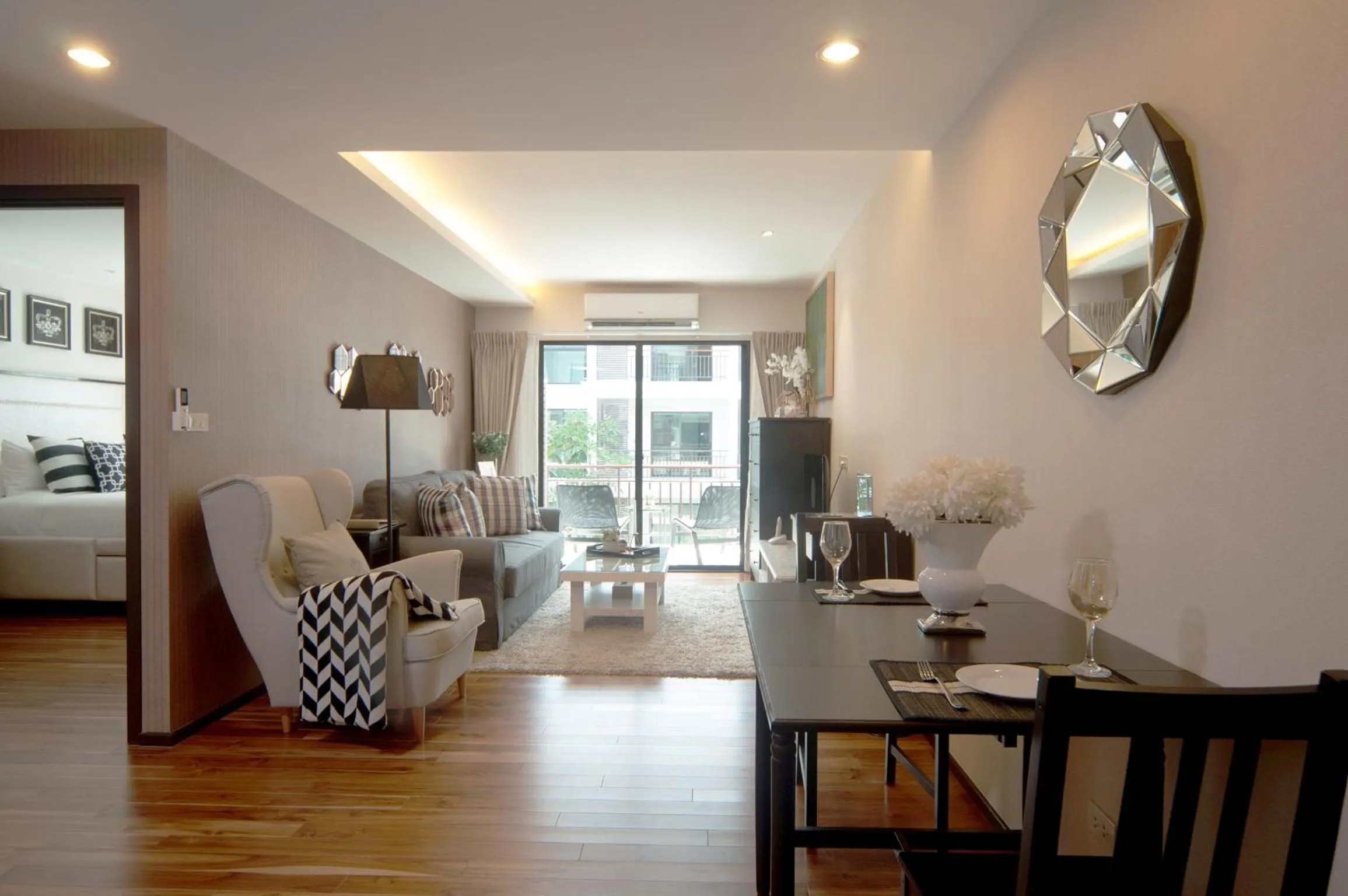 Living room in The Title KR Beach Condotel Rawai Beach