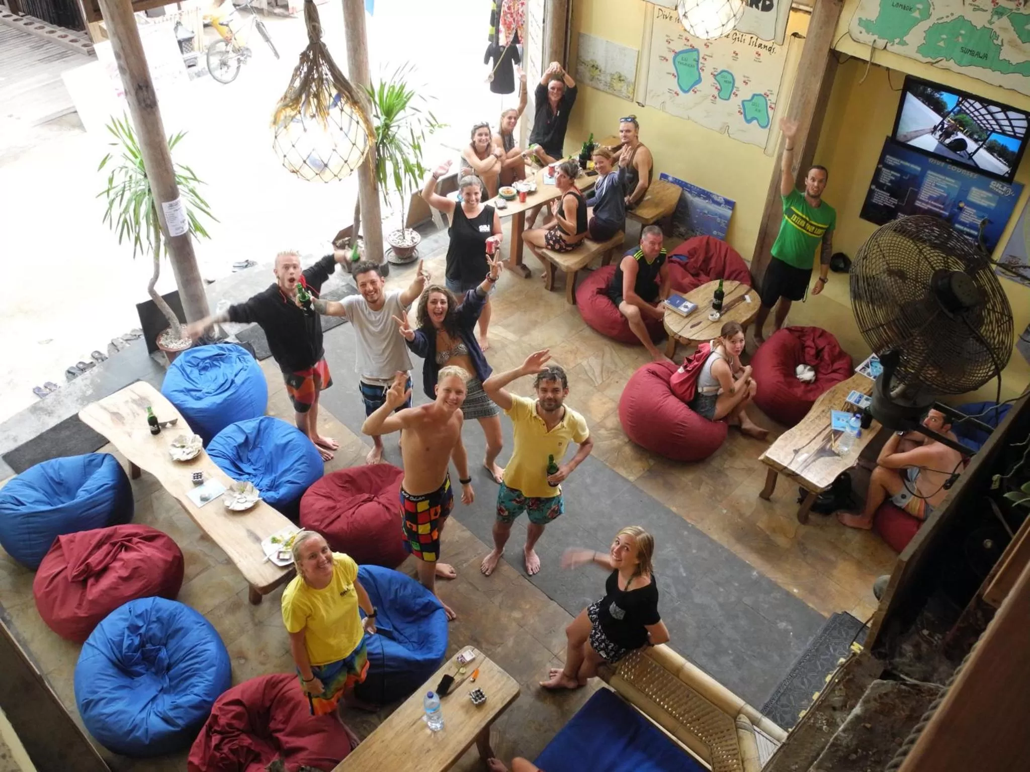 Lobby or reception in Gili Divers Hotel