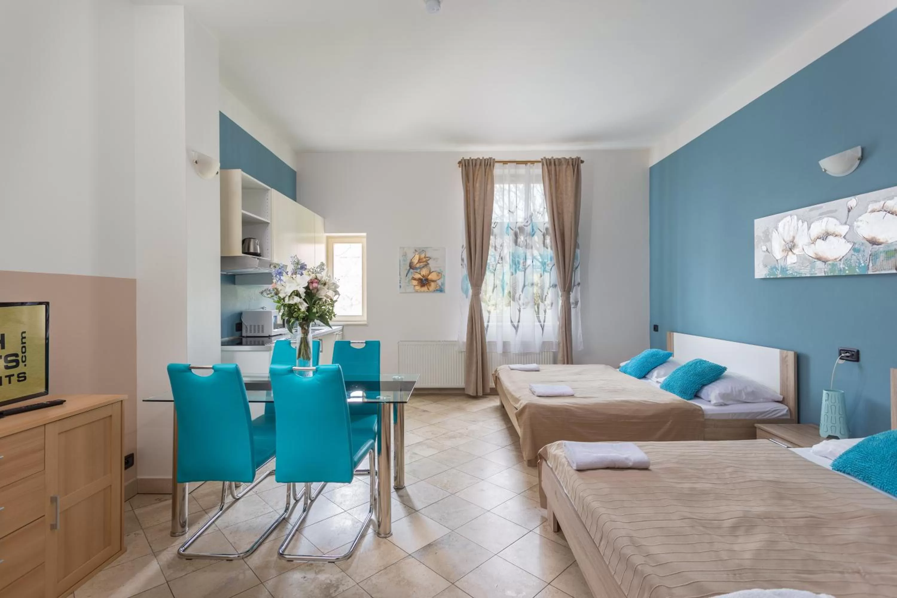 Kitchen or kitchenette in Legerova 33 Apartments