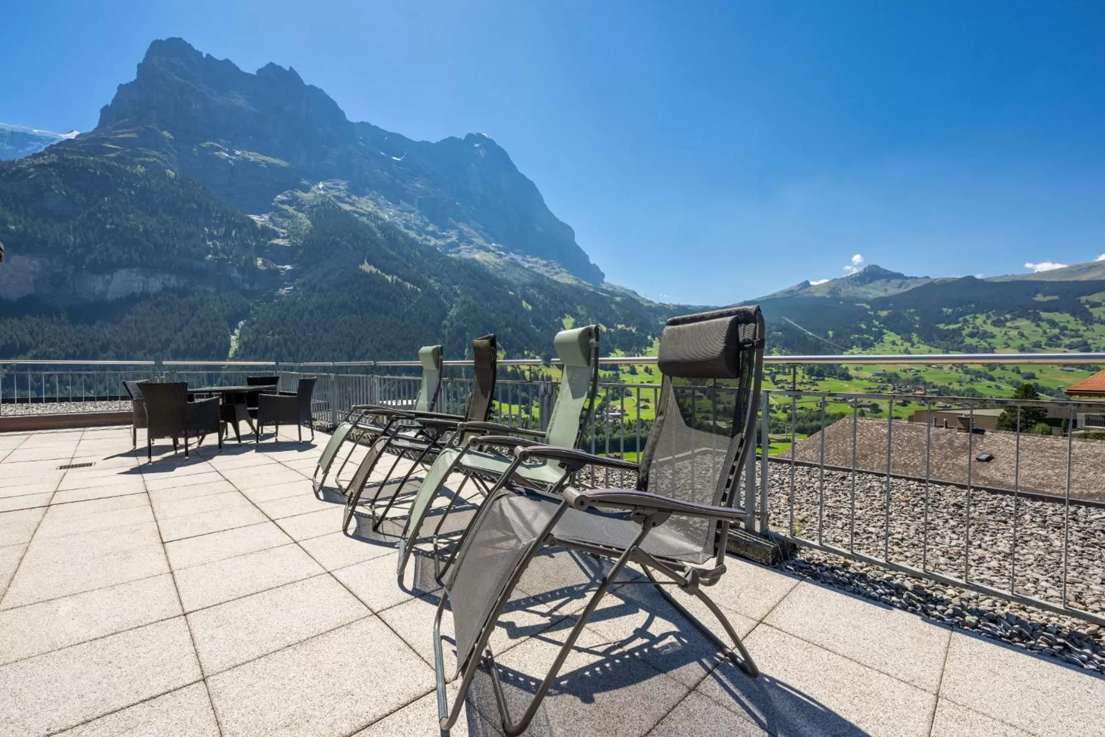 Balcony/Terrace in Hotel Spinne Grindelwald