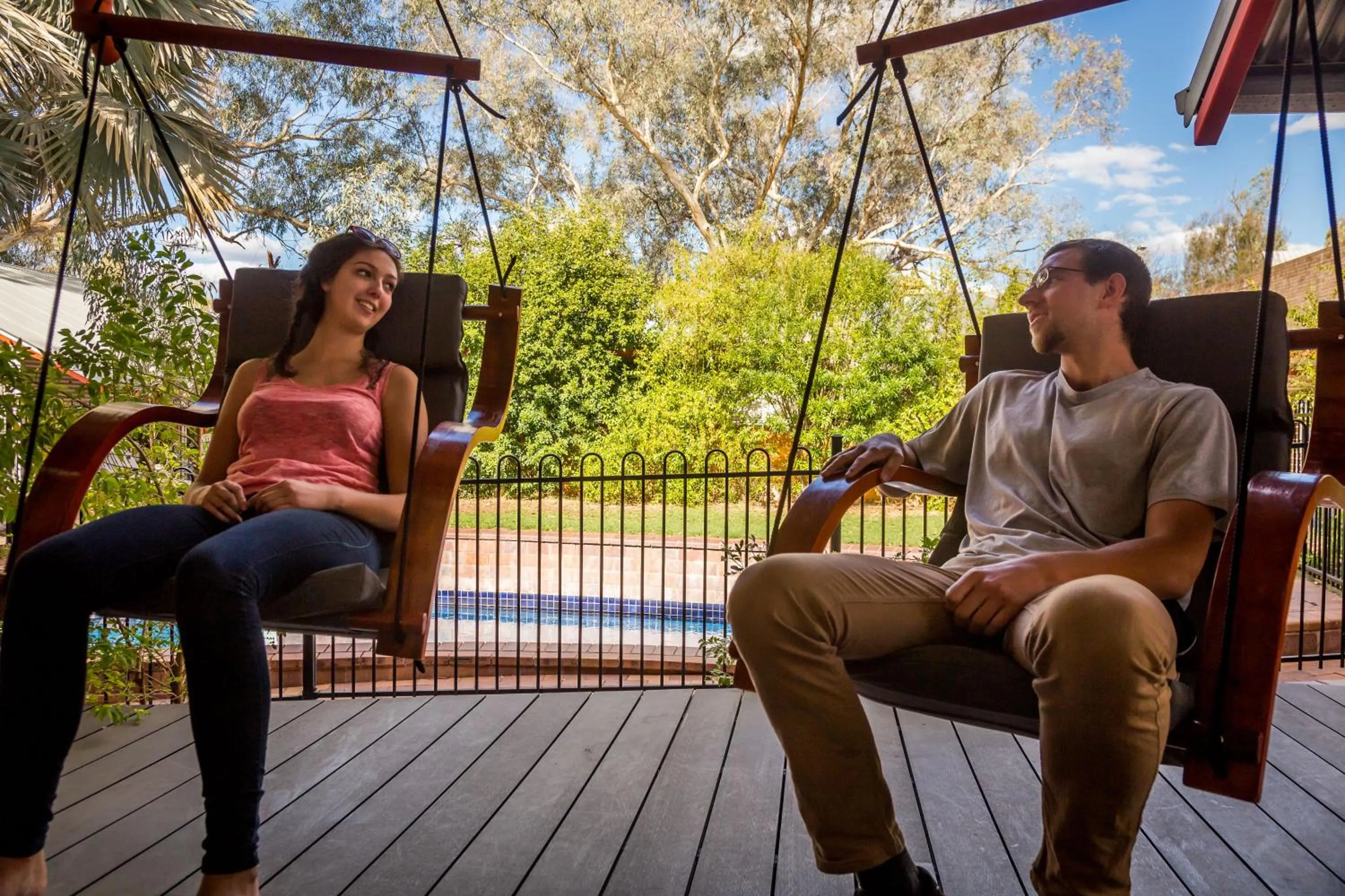 Balcony/Terrace in YHA Alice Springs