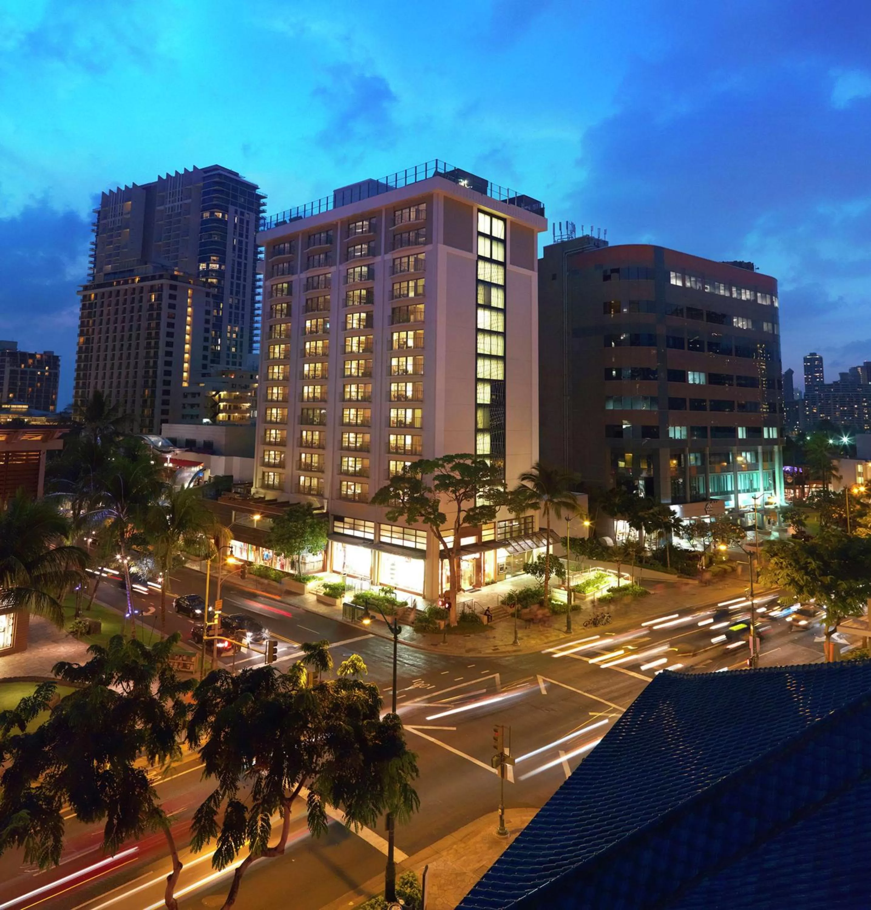 Property building in Hilton Grand Vacations Club Hokulani Waikiki Honolulu